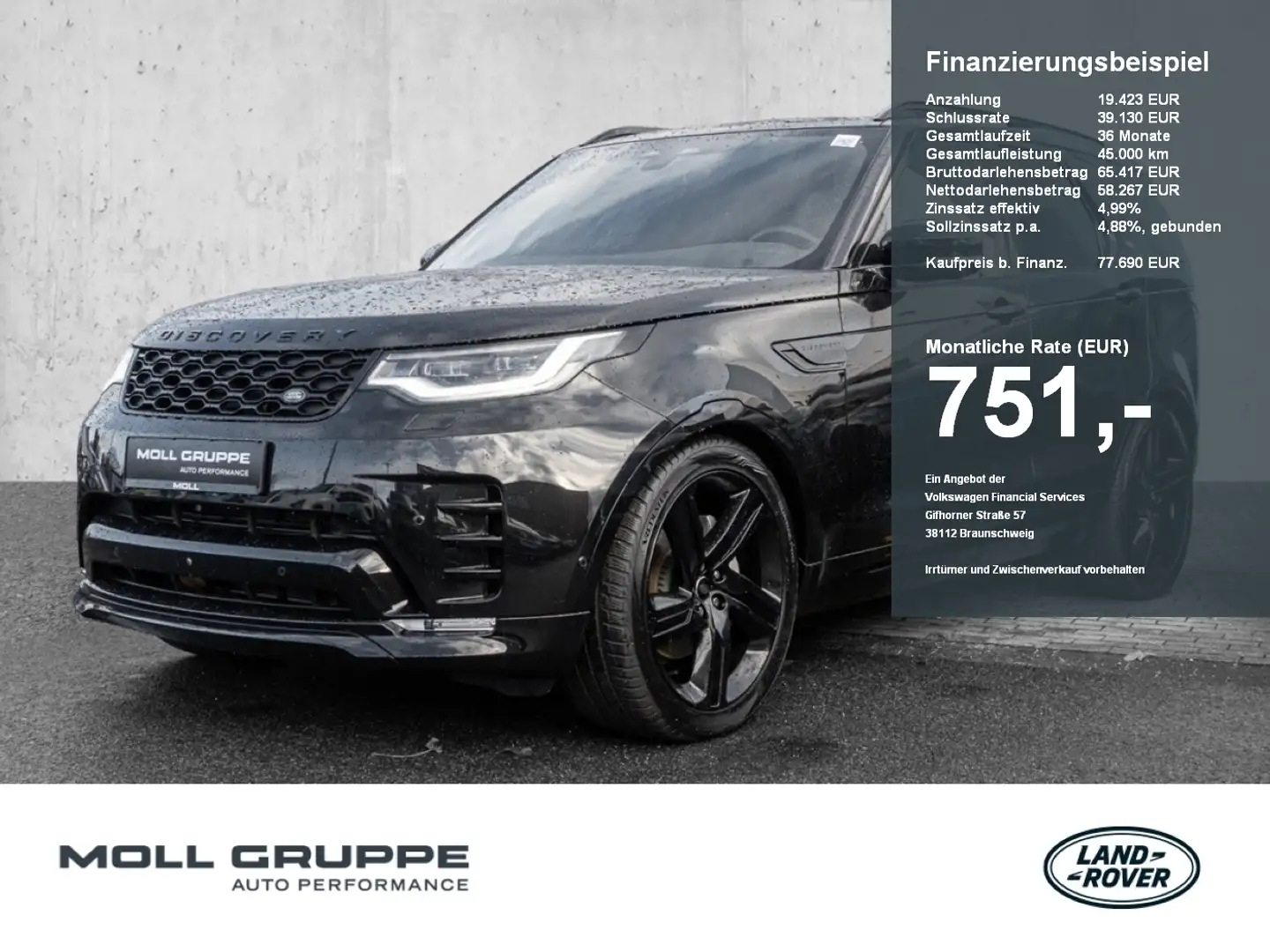 Land Rover Discovery D300 Dynamic HSE PANO LED STANDHZG Zwart - 1