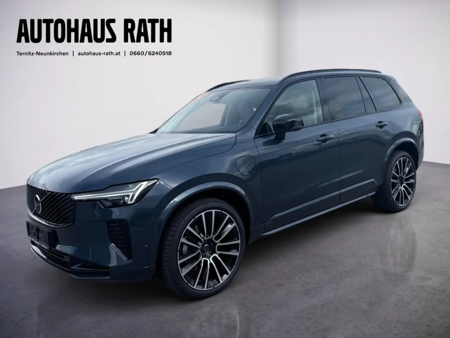 Volvo XC90 Ultra, T8 AWD Plug-in Hybrid, Elektrisch/Benzin, Dark, 7 Sit Blau - 1