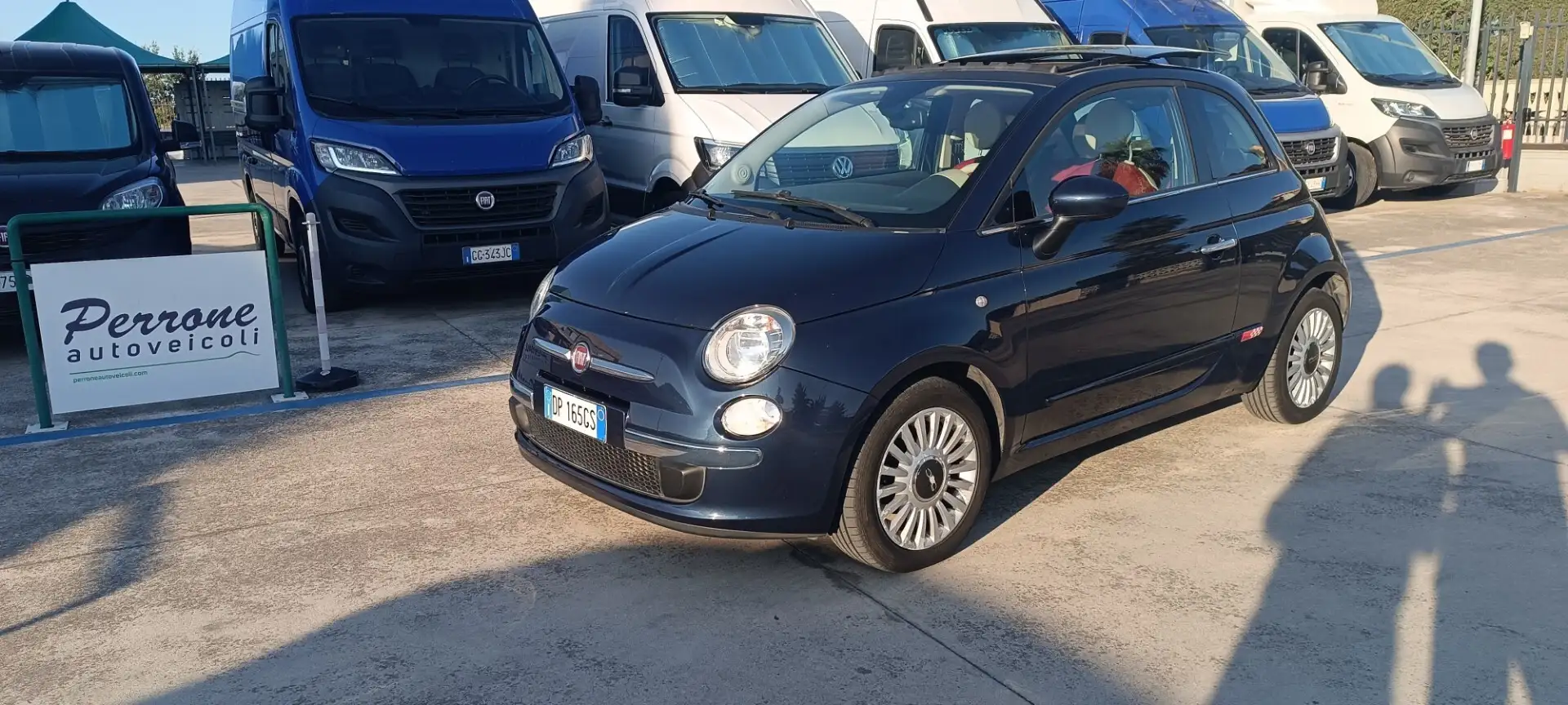 Fiat 500 500 1.2 Lounge Noir - 1