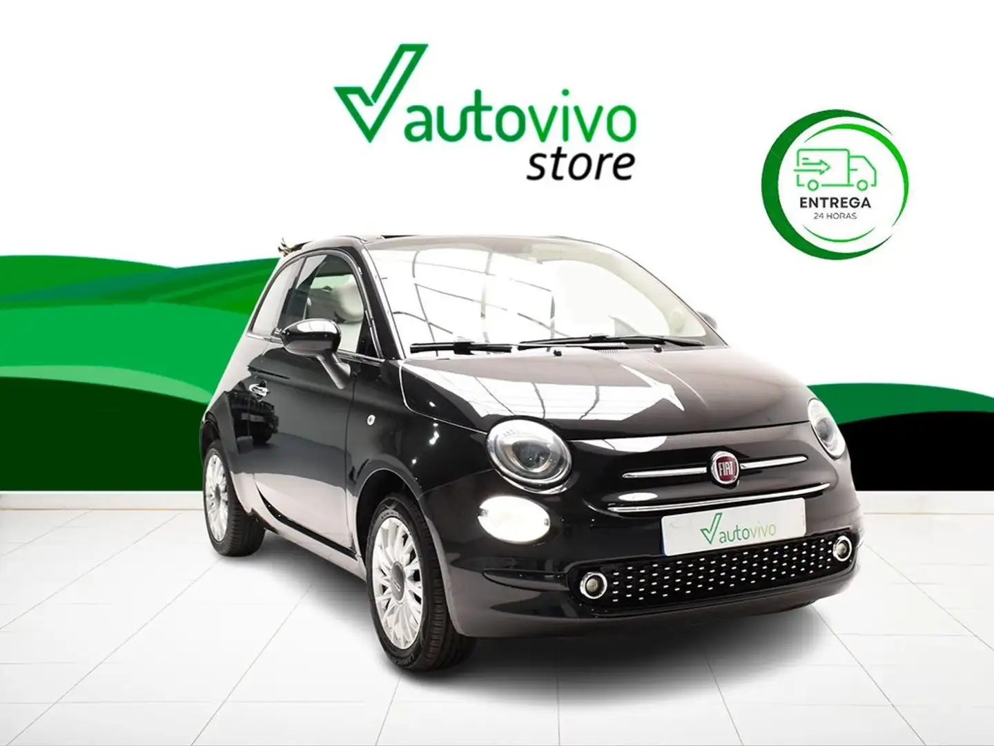 Fiat 500 CABRIO LOUNGE 1.2 69 CV 2P Nero - 1