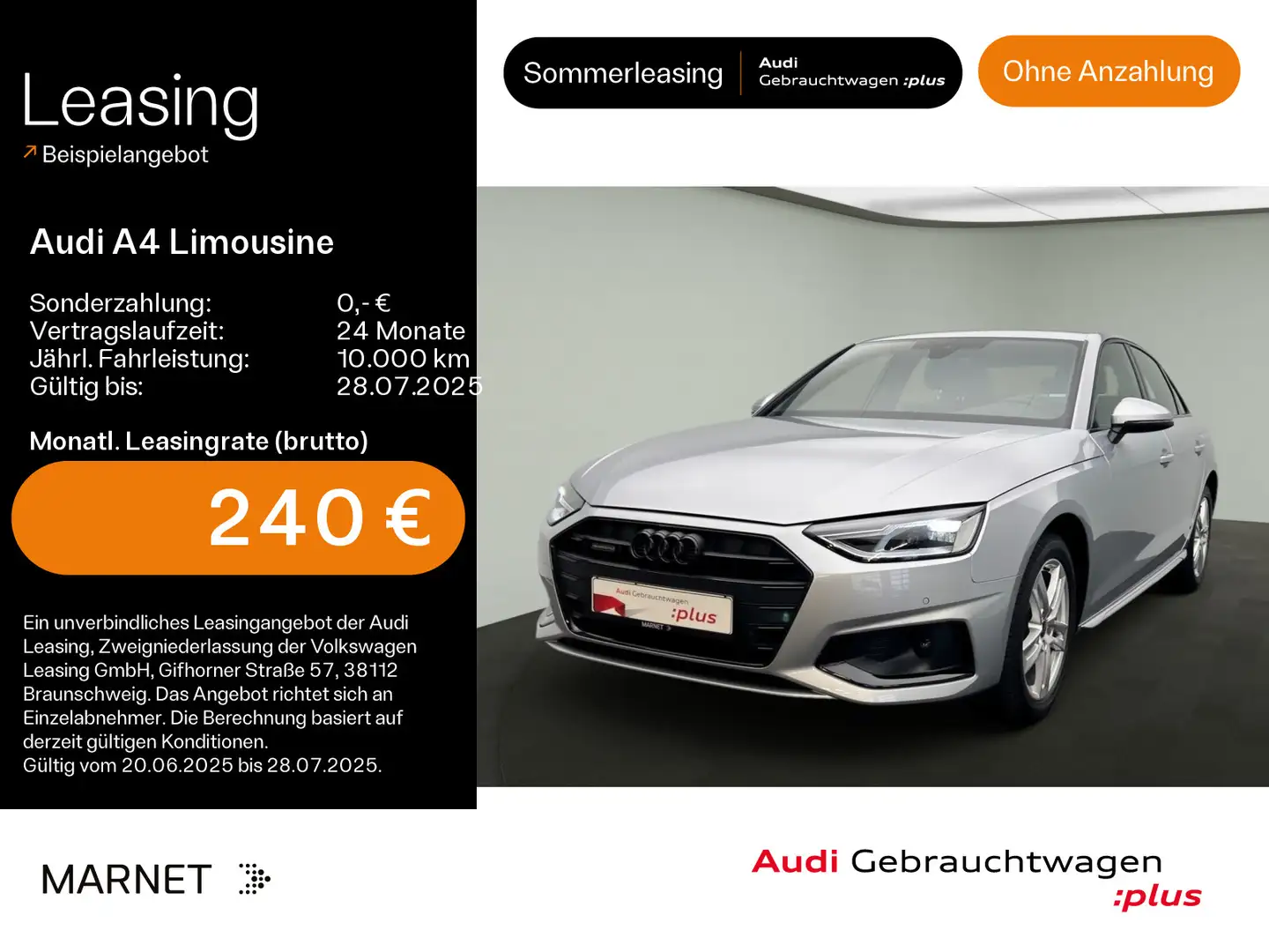 Audi A4 Advanced 40 TDI quattro*Navi*PDC*Vi Zwart - 1