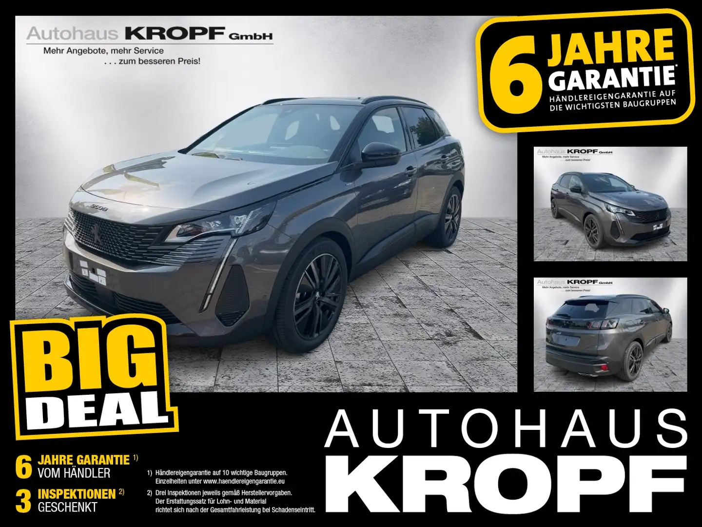 Peugeot 3008 Hybrid 225 PHEV GT *Massage*KeyLess*ab2,99% Grau - 1