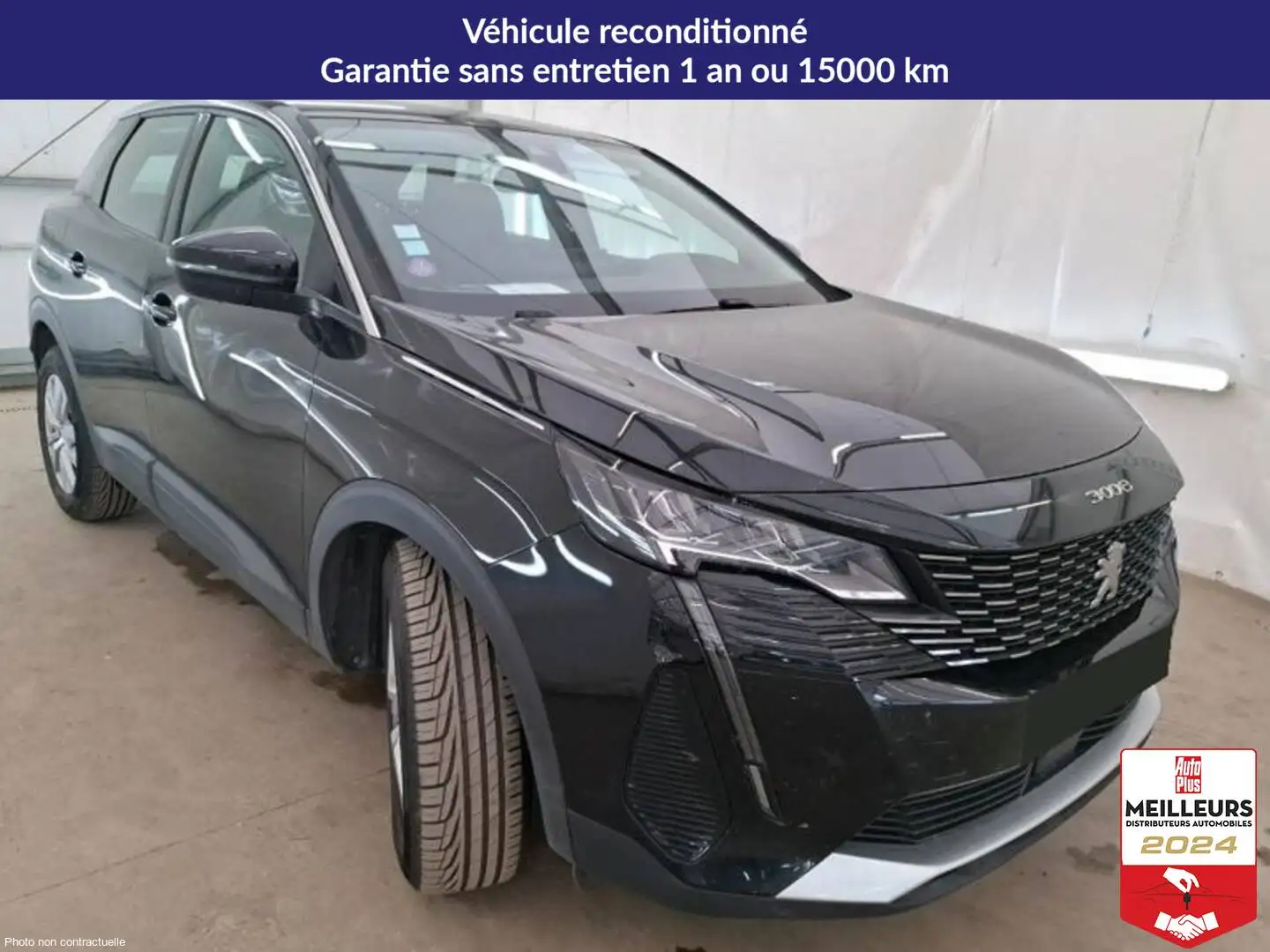 Peugeot 3008 Puretech 130 EAT8 Active +GPS +Caméra Noir - 2
