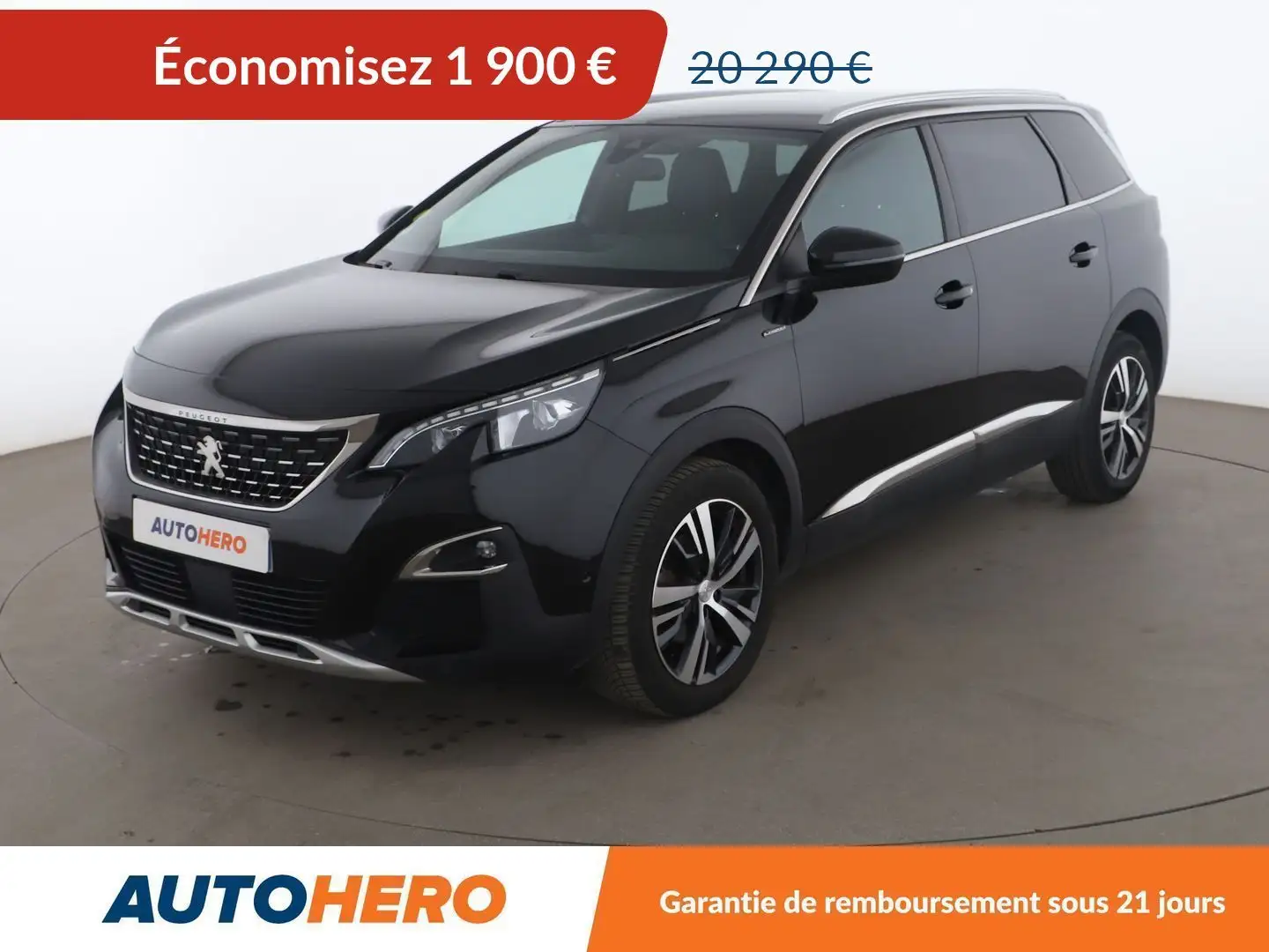 Peugeot 5008 1.5 Blue-HDi GT Line EAT8 Noir - 1
