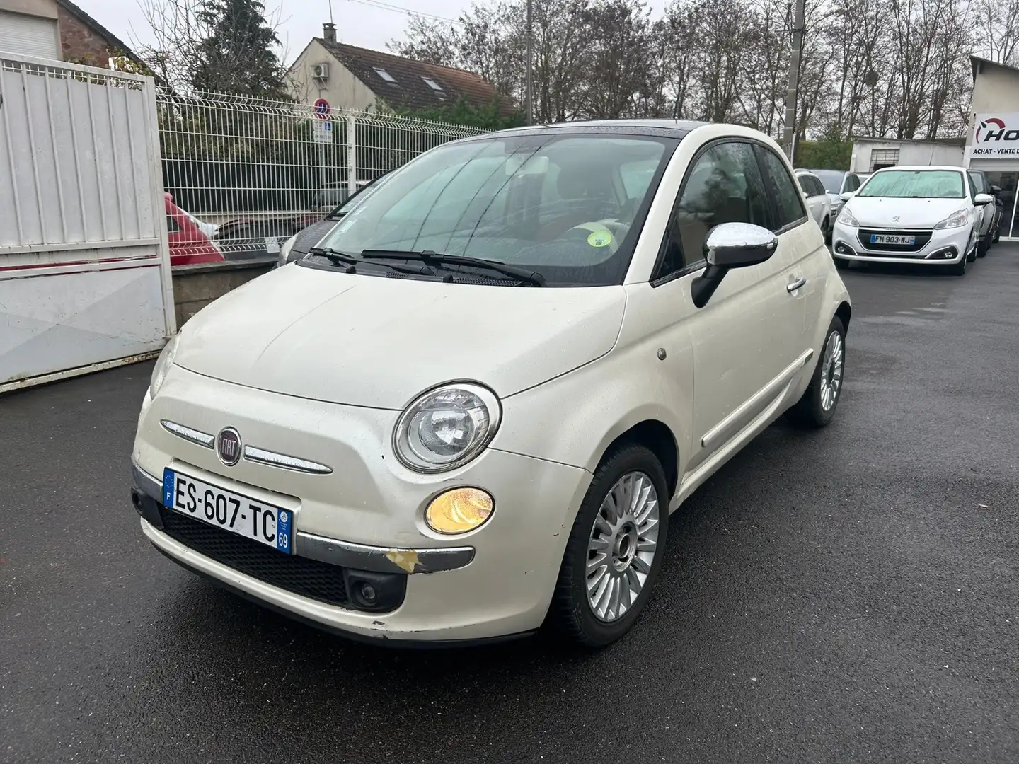 Fiat 500 500 1.2 8V 69 ch Lounge Weiß - 1