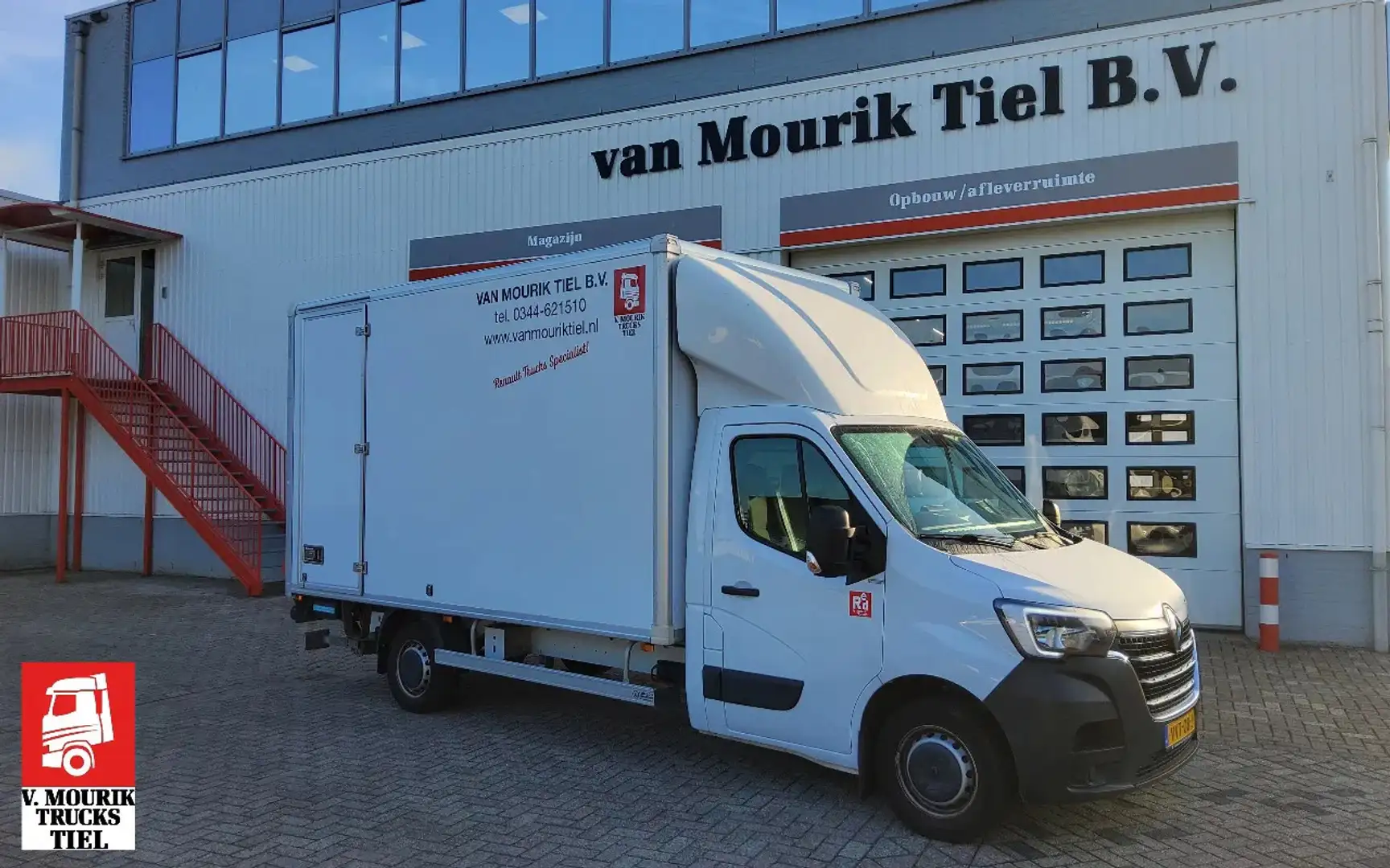 Renault Master 145.35 MET LAADBAK-KLEP-ZIJDEUR - EURO 6 - VVT-08- Wit - 1