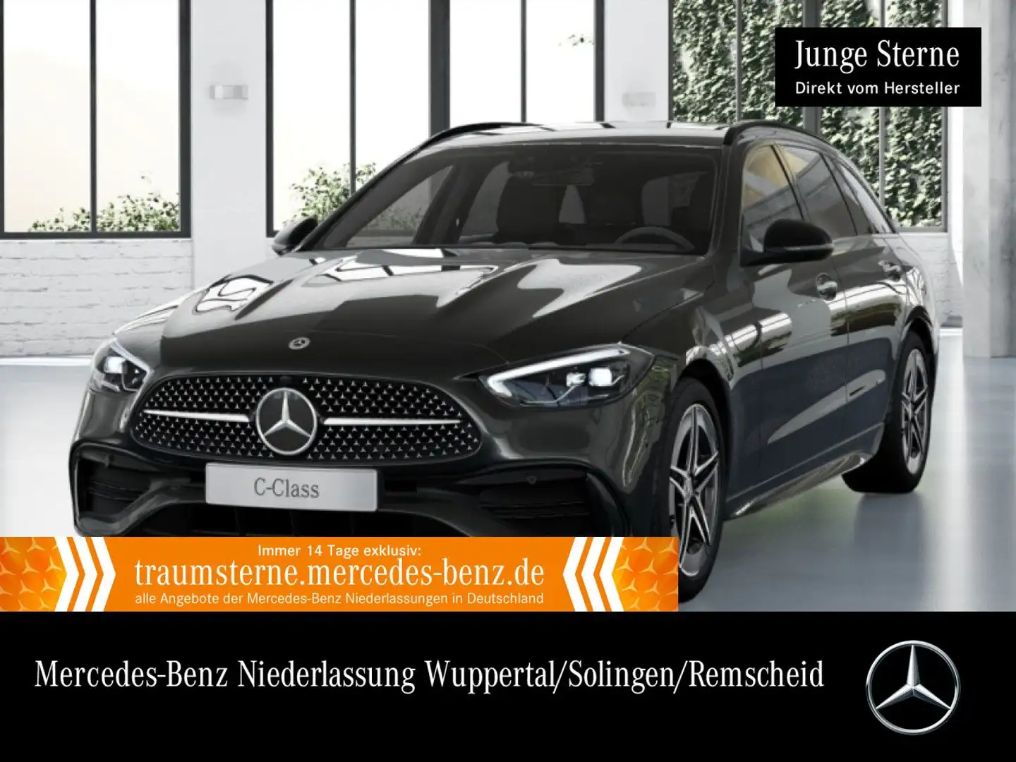 Mercedes-Benz C 300 e T AMG+NIGHT+LED+KAMERA+KEYLESS+9G Grijs - 1