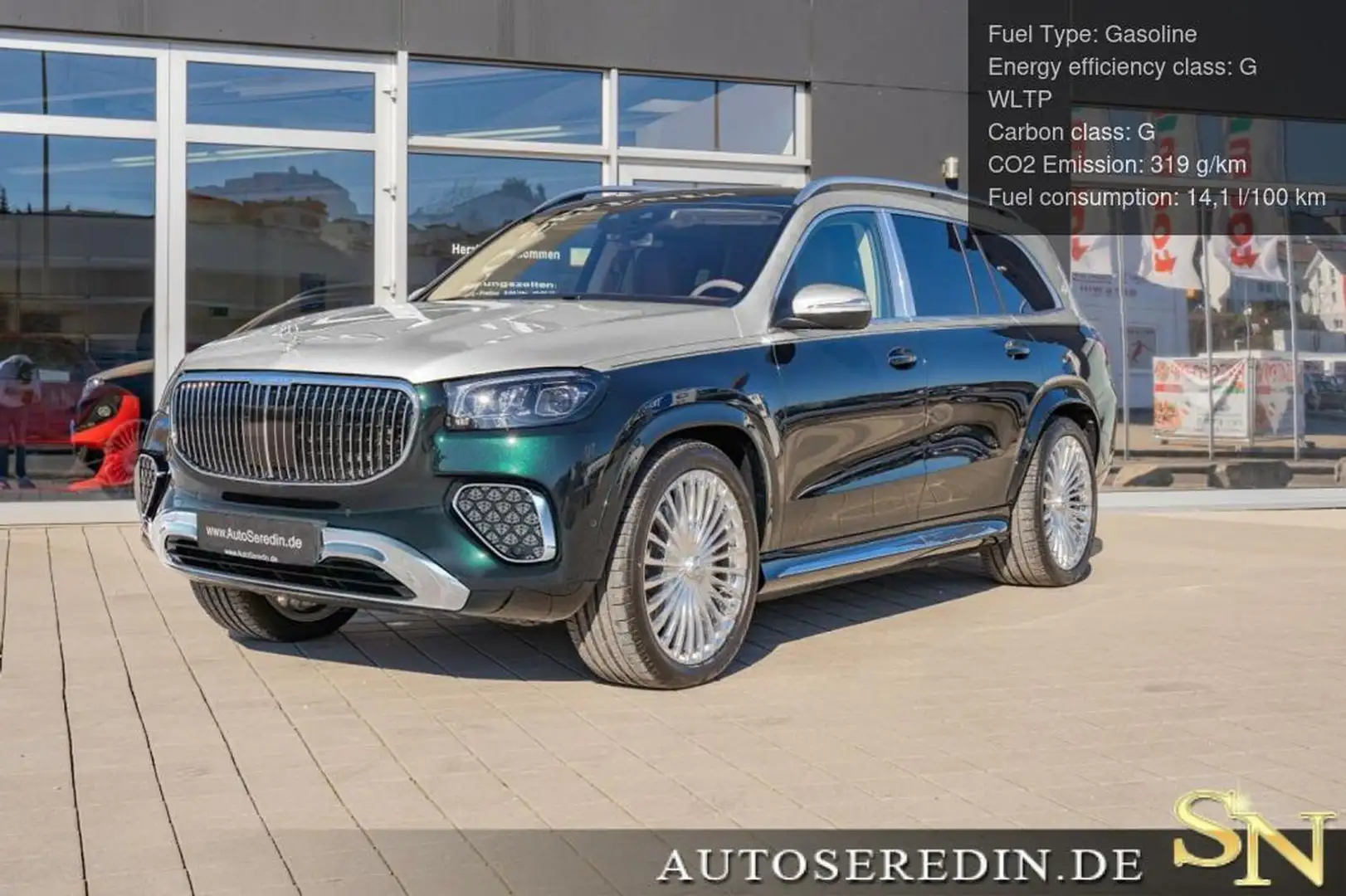 Mercedes-Benz GLS 600 Maybach FACELIFT DUO TONE 4 SEATS+3D BURMESTER®+E- Zöld - 1