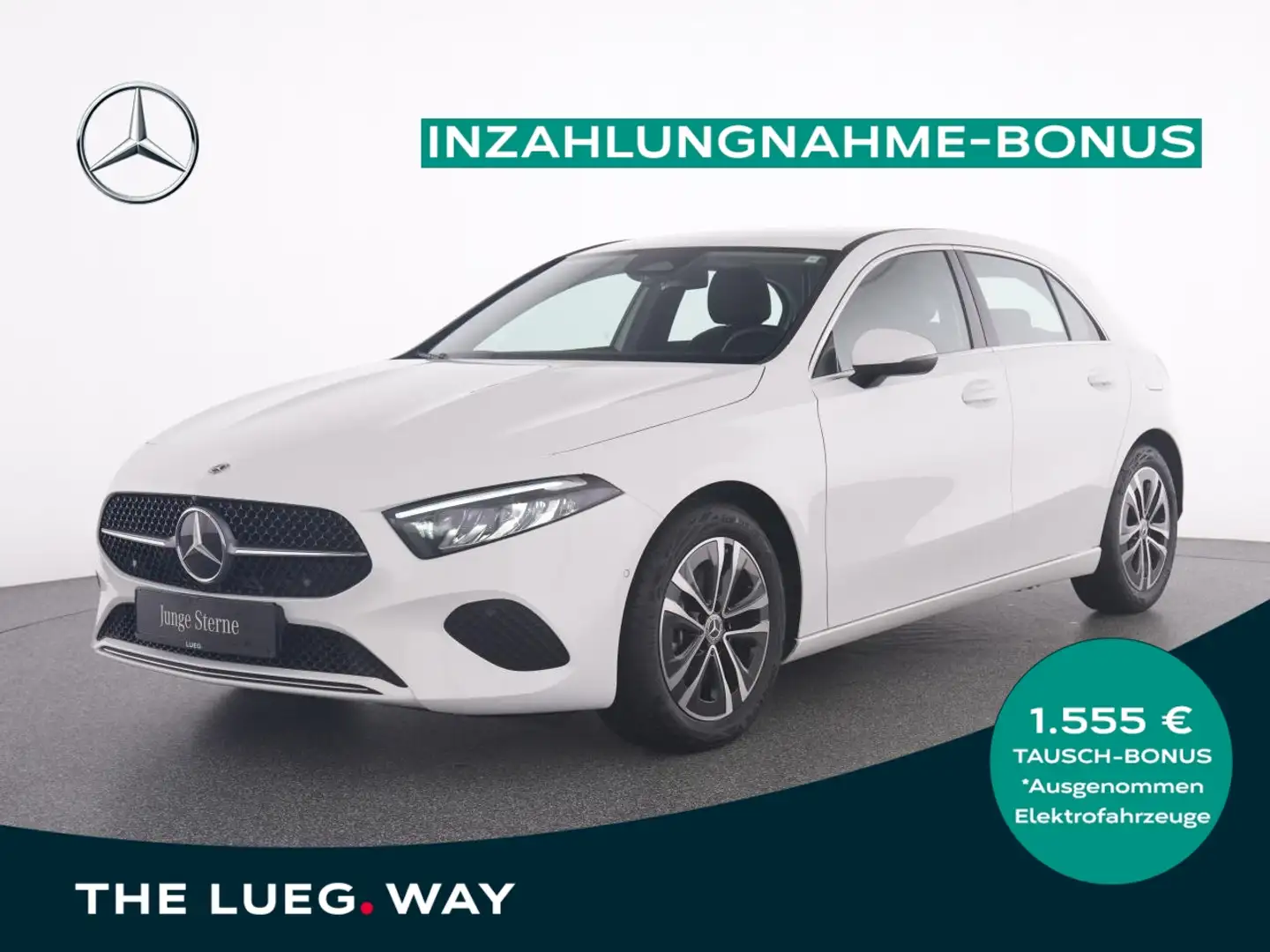 Mercedes-Benz A 200 Progressive+MBUX+LED-HP+RFK+PTS+SpurAssist Weiß - 1