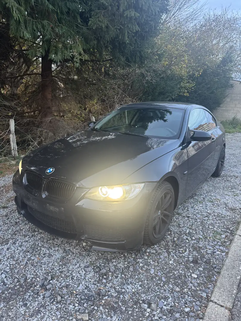 BMW 320 Coupé dA ! PRIX FIXE ! Zwart - 1