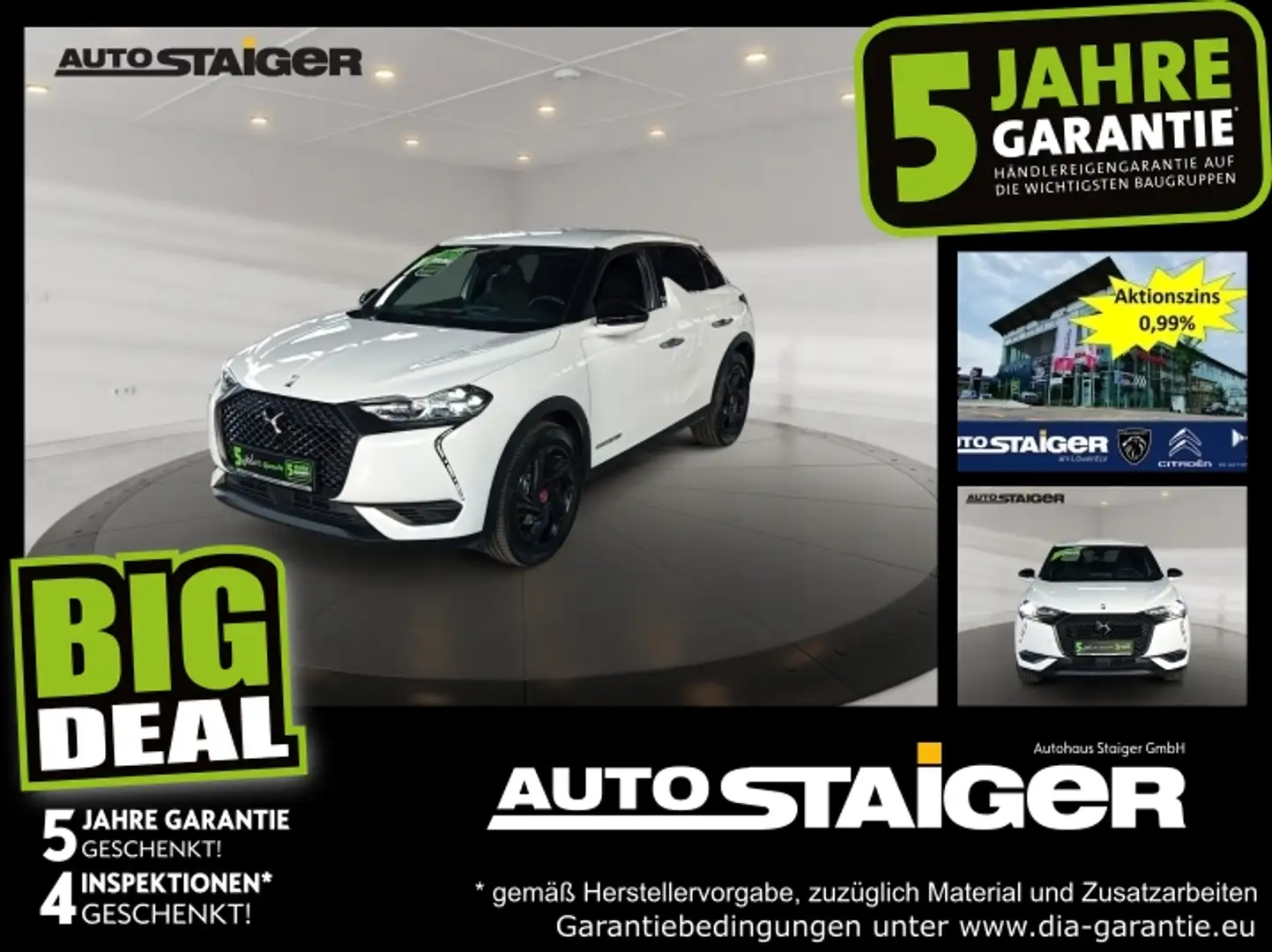 DS Automobiles DS 3 DS3 E-Tense Navi~DAB~Tempomat~CarPlay~ Weiß - 1