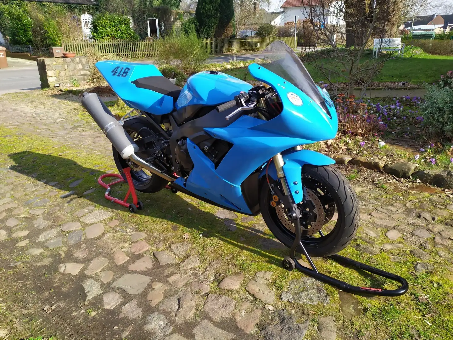 Yamaha YZF-R1 R1 RN09, Rennstrecke Trackbike Rennstreckenmotorra Bleu - 2
