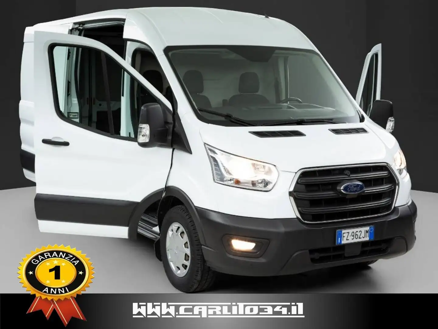 Ford Transit 350 2.0 tdci 130cv trend L3H2 E6 Blanc - 2