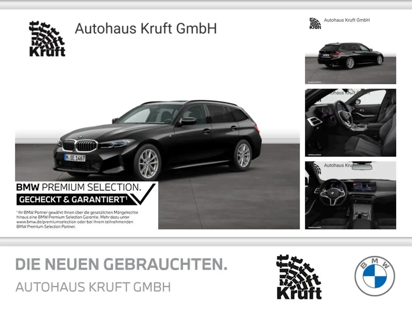 BMW 330 i xDrive Touring M SPORT+HUD+PANO+KAMERA+ACC Schwarz - 1