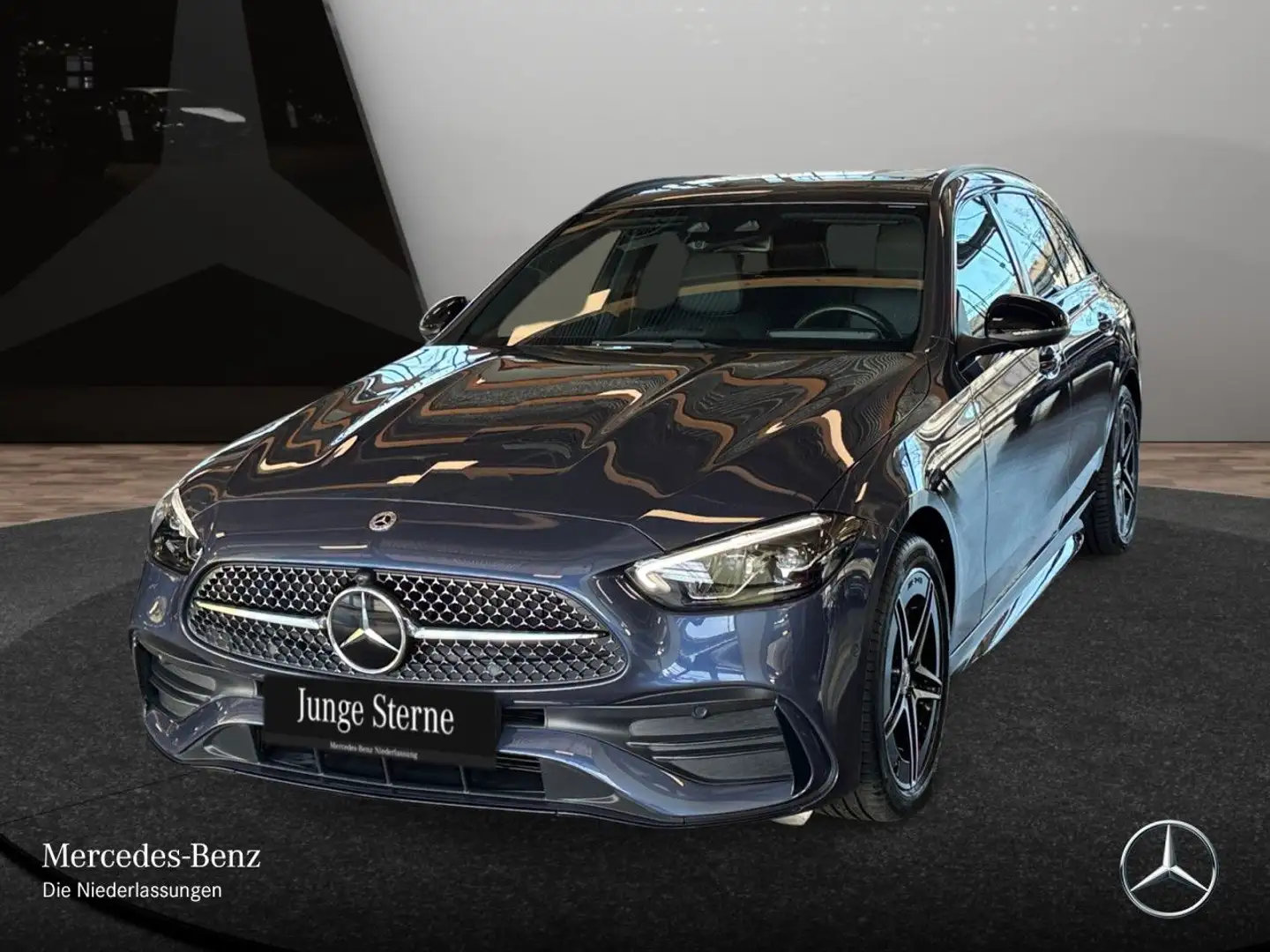 Mercedes-Benz C 300 e T AMG+NIGHT+PANO+AHK+LED+KAMERA+SITZKLIMA Blau - 2