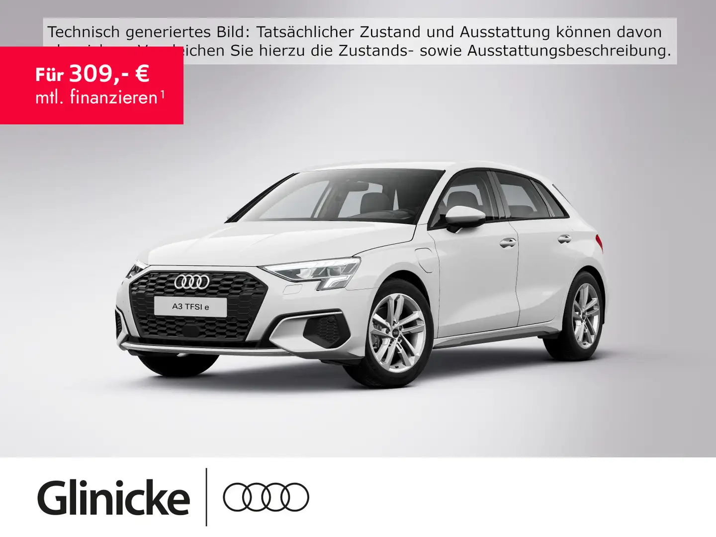 Audi A3 40 TFSI e LED/MMI/ASI/ACC/sound/SHZ Weiß - 1