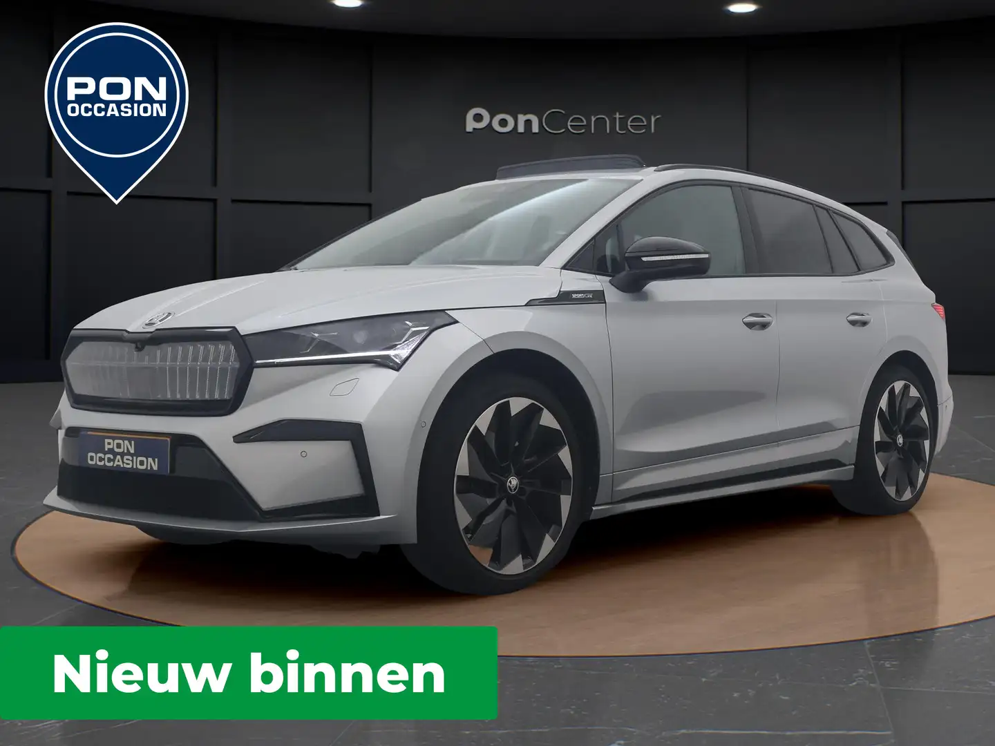 Skoda Enyaq iV 80 Sportline | NIEUW BINNEN | Pano dak | Naviga Gris - 1