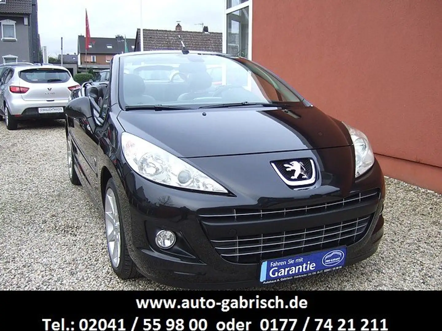 Peugeot 207 CC Roland Garros,LEDER,SITZHEIZUNG,KLIMAAUTOM. Schwarz - 1