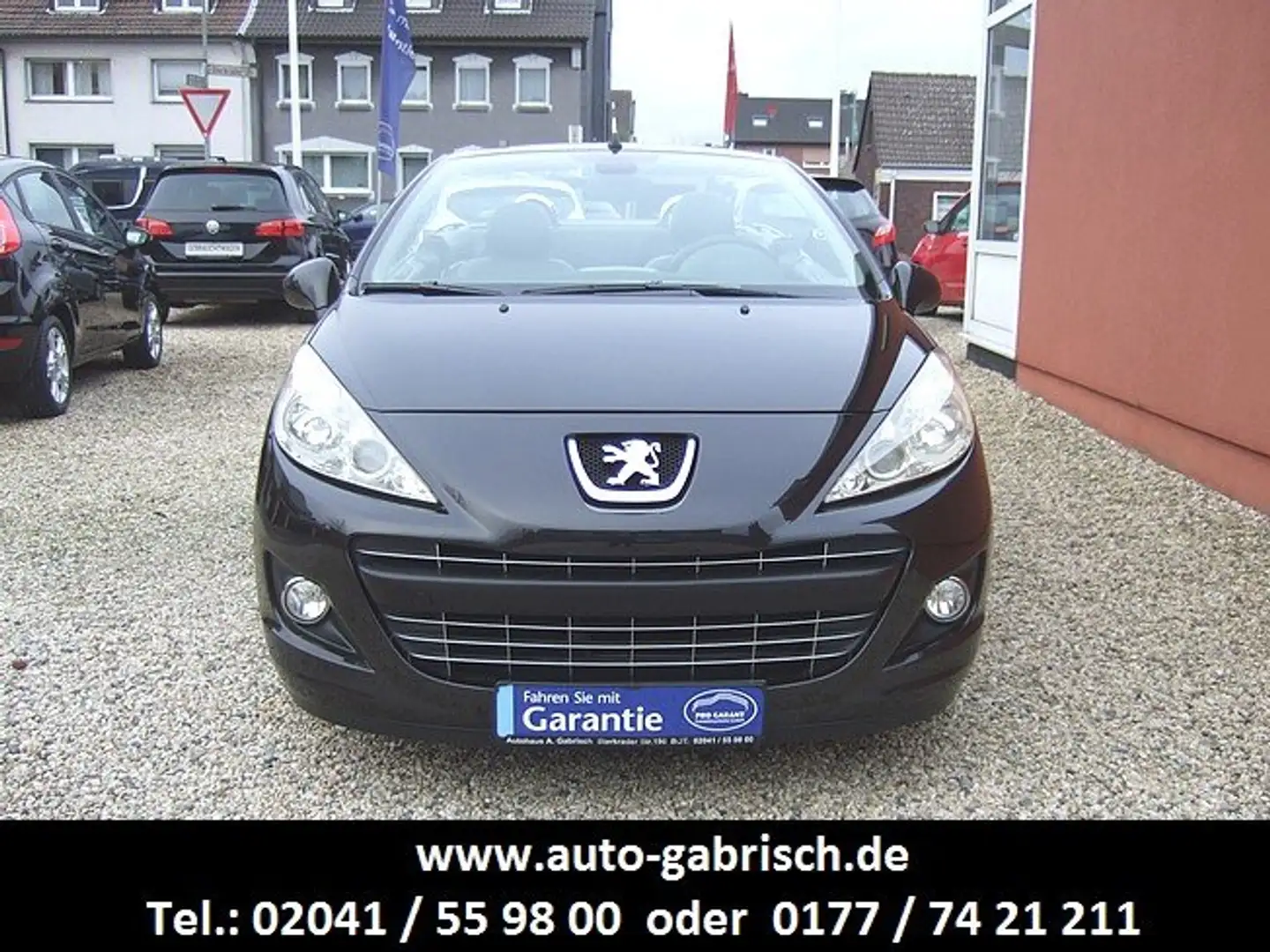Peugeot 207 CC Roland Garros,LEDER,SITZHEIZUNG,KLIMAAUTOM. Schwarz - 2