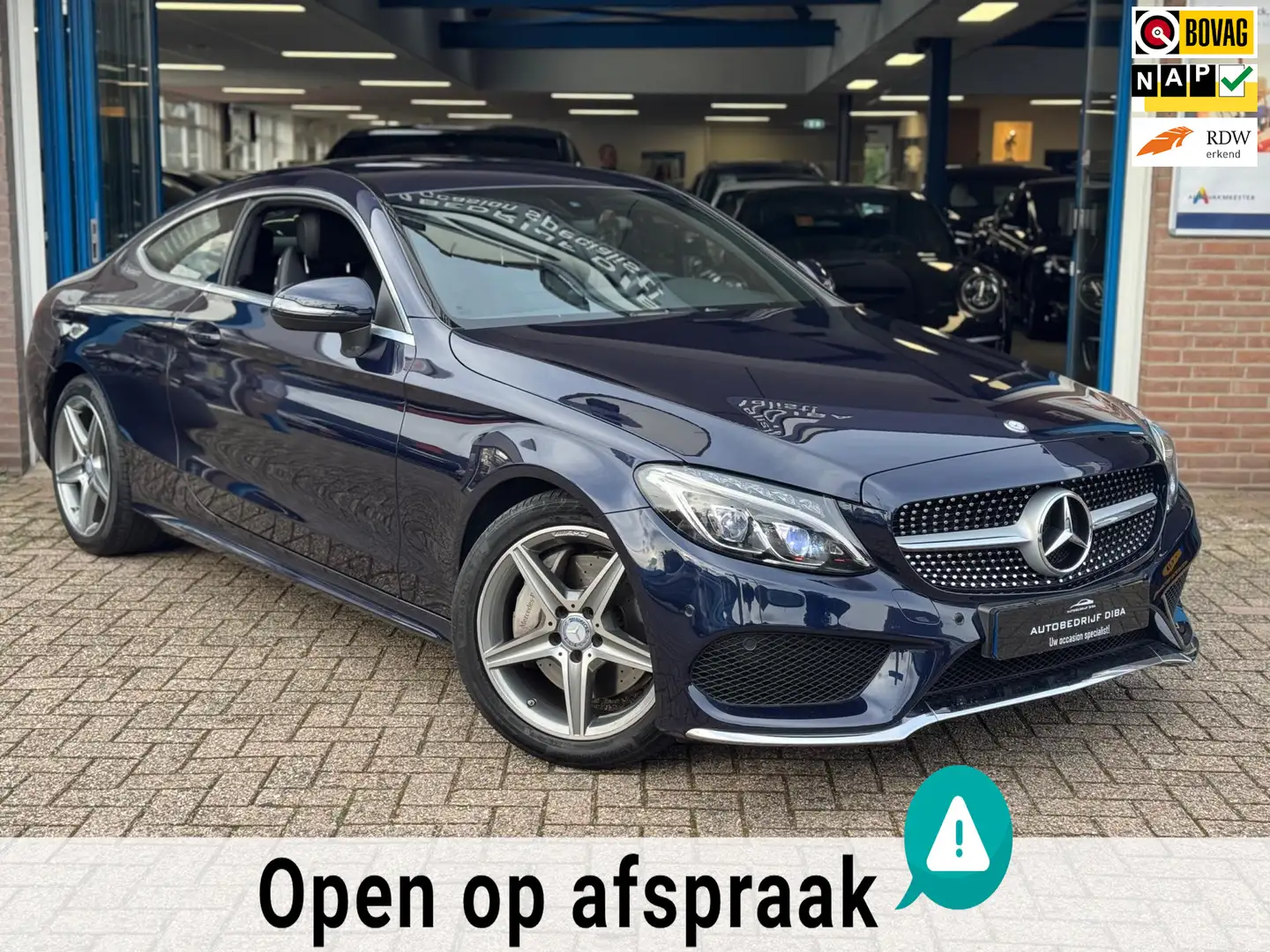 Mercedes-Benz C 250 Coupé Ambition 2016 NAVI CLIMA LM Blauw - 1