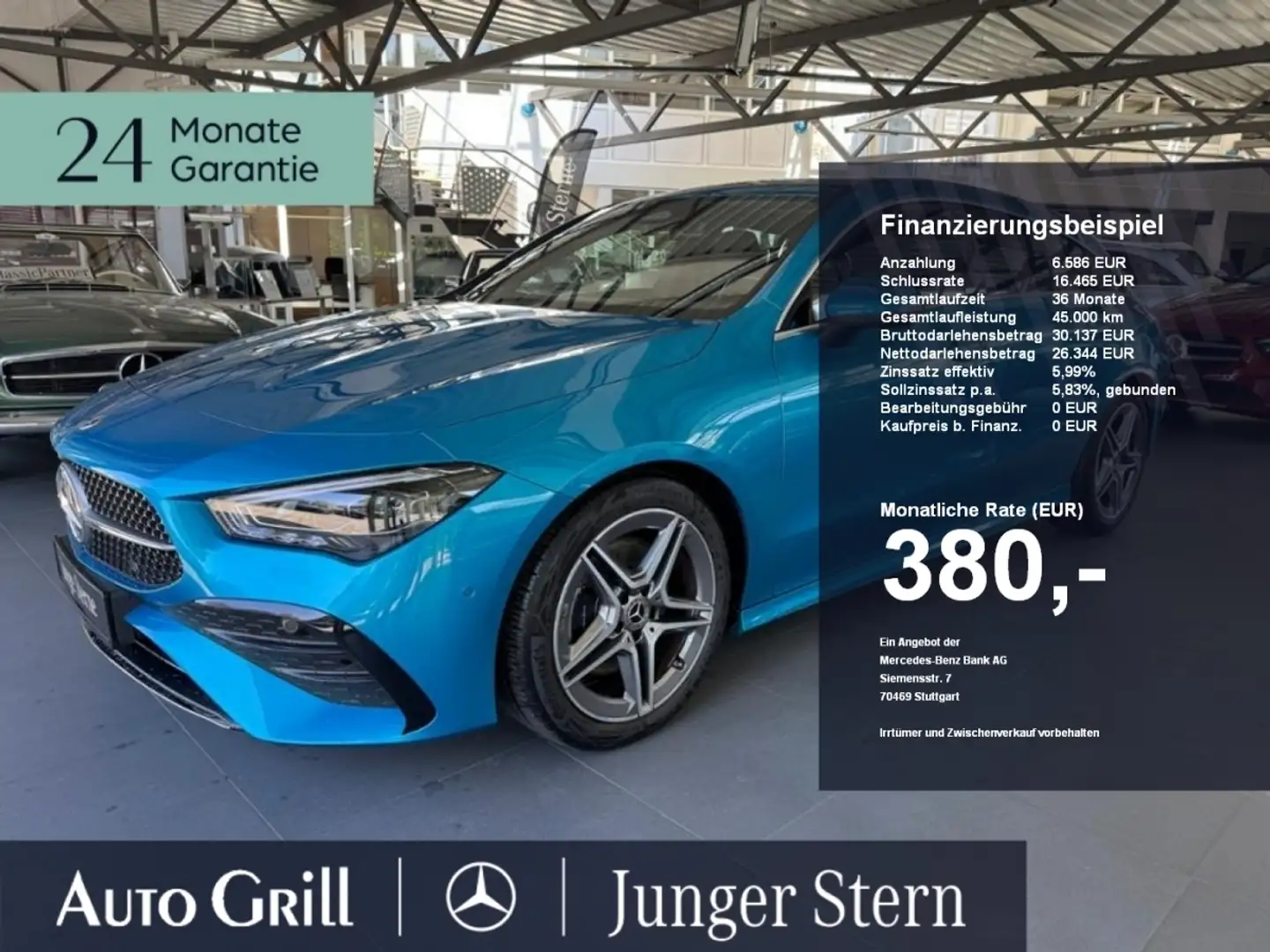 Mercedes-Benz CLA 200 SB AMG Line Totw. DistronicOD RFK KeyGO Blau - 1
