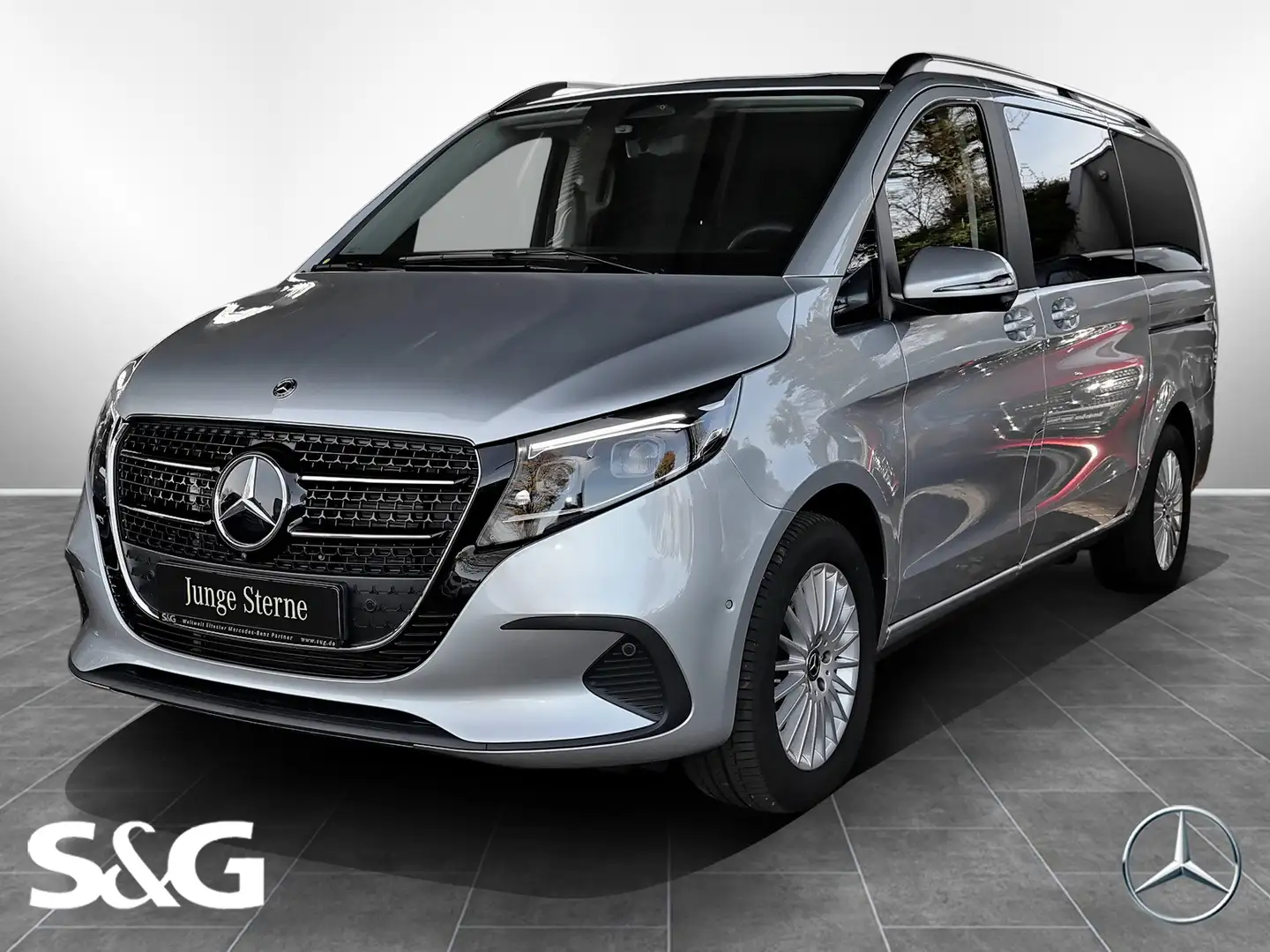 Mercedes-Benz V 250 d STYLE Lang MBUX+Sitzhzg.+AHK+ Silber - 1