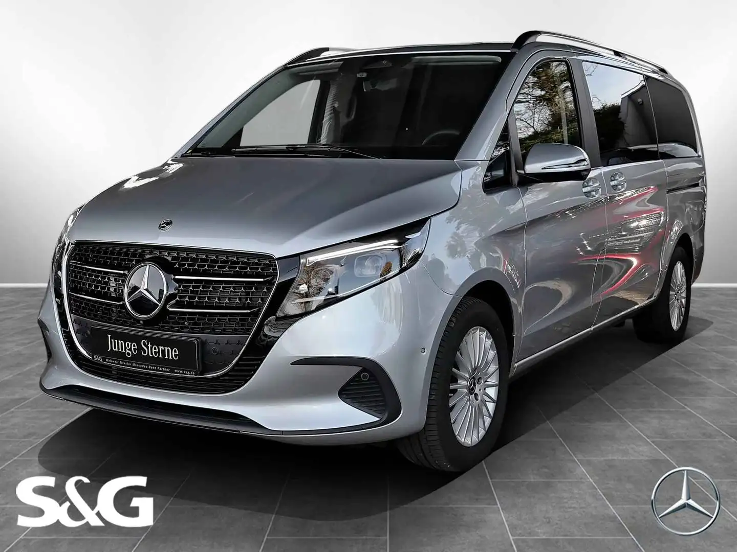 Mercedes-Benz V 250 d STYLE Lang MBUX+AHK+AGILITY CONTROL Plateado - 1