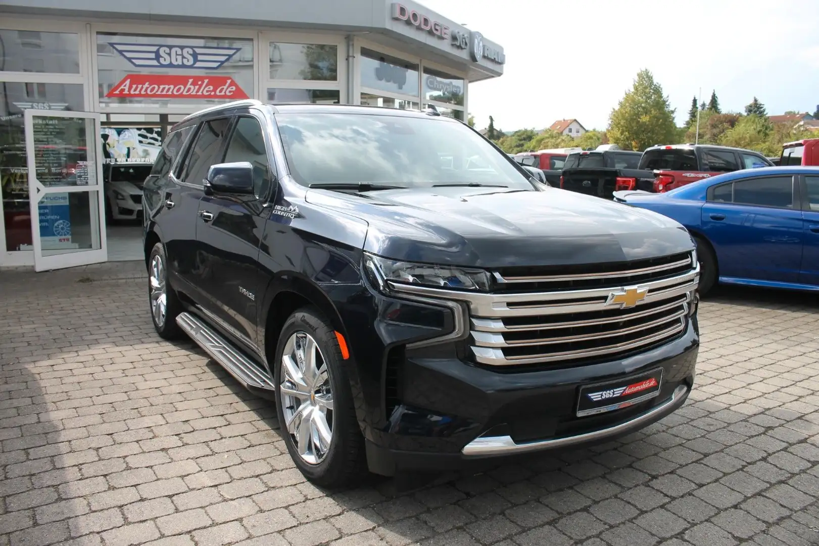 Chevrolet Tahoe High Country 6.2 V8 Fond Entertainment AHK Azul - 1