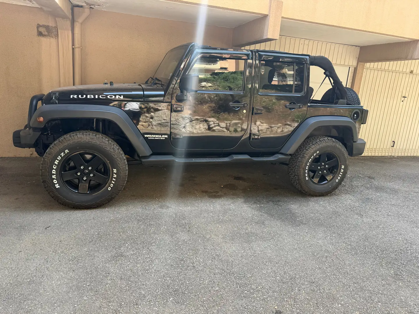 Jeep Wrangler Wrangler 2.8 CRD 200 Unlimited Rubicon A Noir - 1