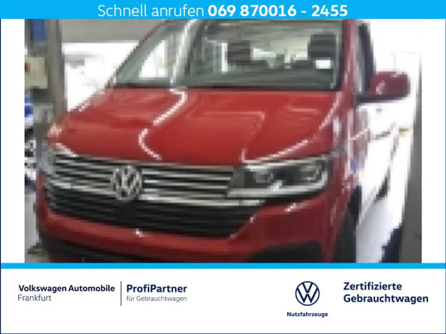 Volkswagen T6.1 Caravelle 2.0 TDI Comfortline Navi LED DAB+ Kırmızı - 1