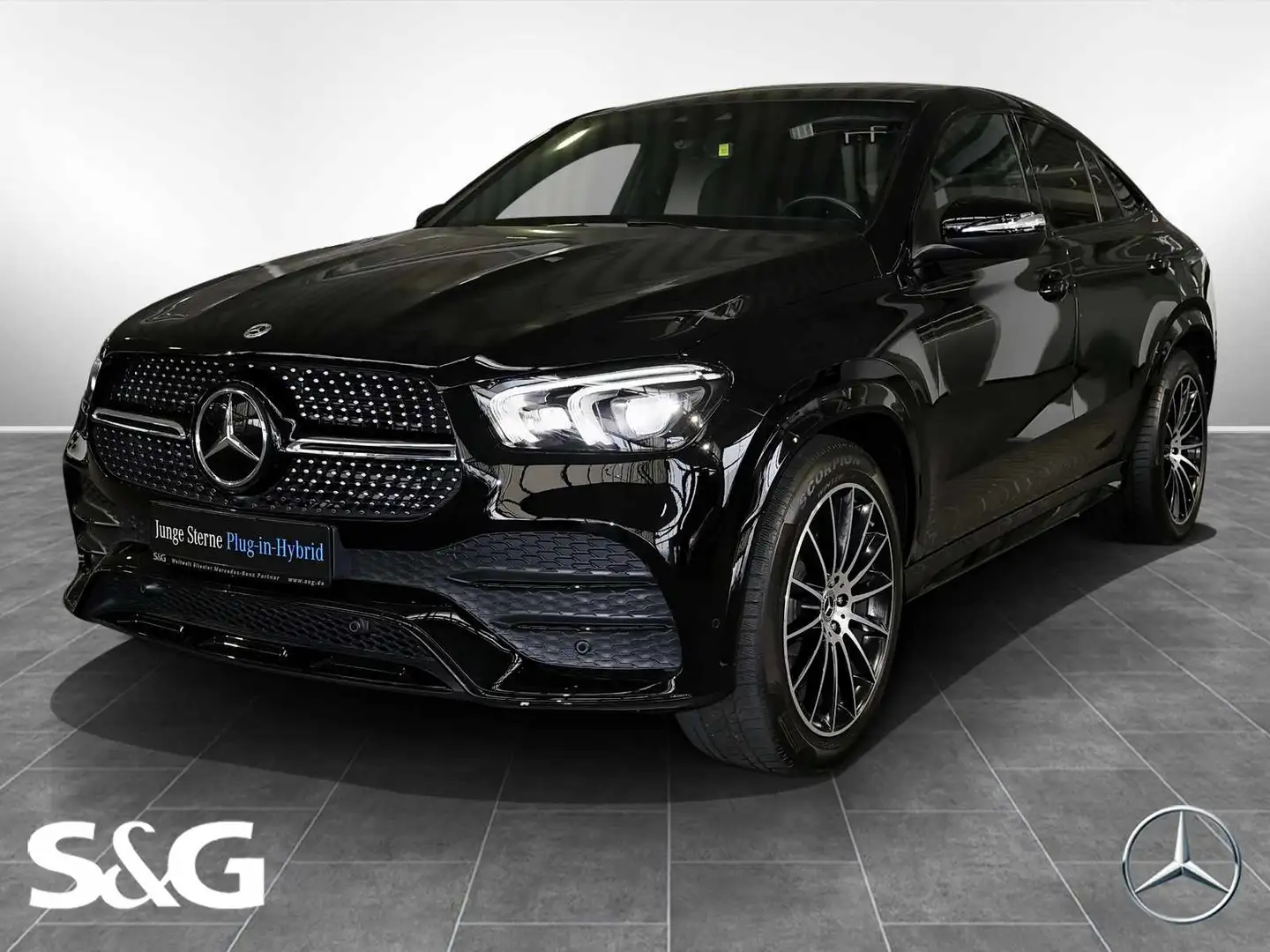 Mercedes-Benz GLE 350 e 4M Coupé AMG DISTRONIC+PANO+360°+21" Zwart - 1