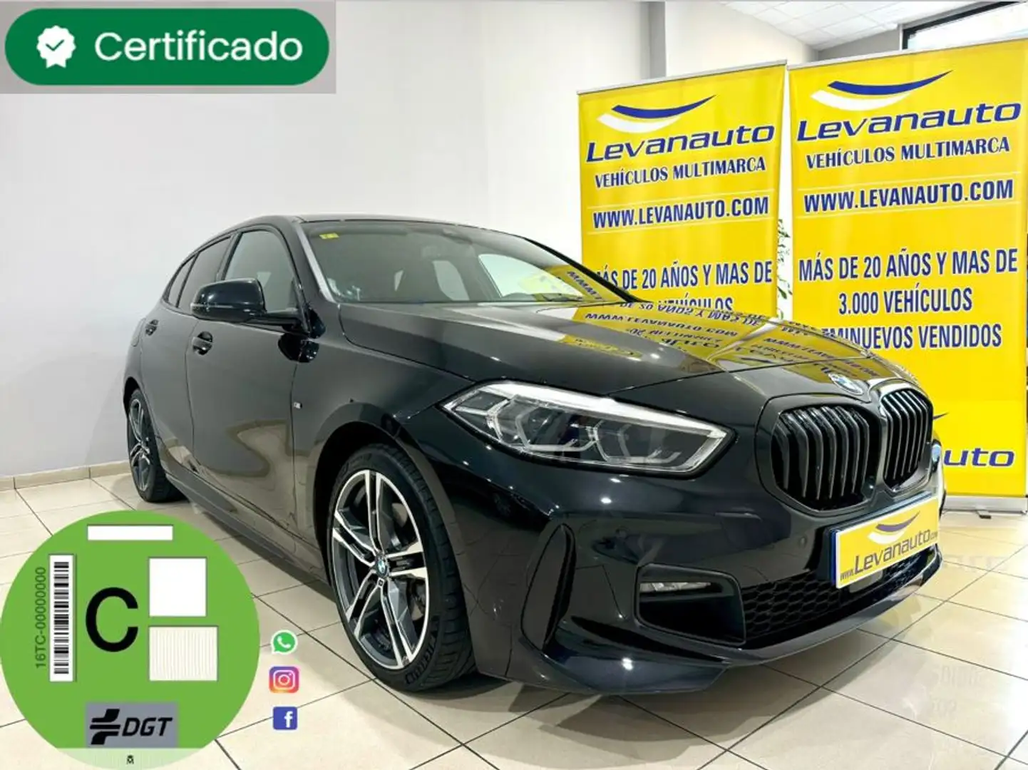 BMW 118 118d M Sport Schwarz - 1