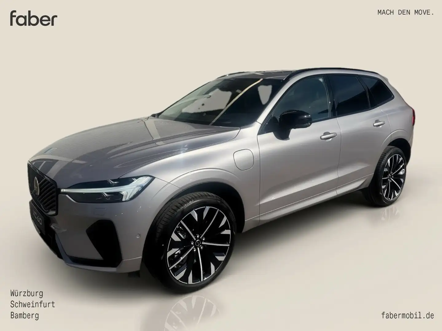 Volvo XC60 T8 AWD Ultra Dark Plug-In Hybrid Argent - 2