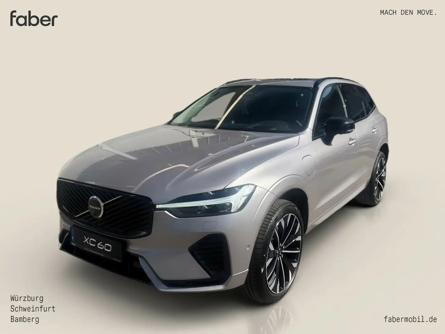 Volvo XC60 T8 AWD Ultra Dark Plug-In Hybrid Argent - 1