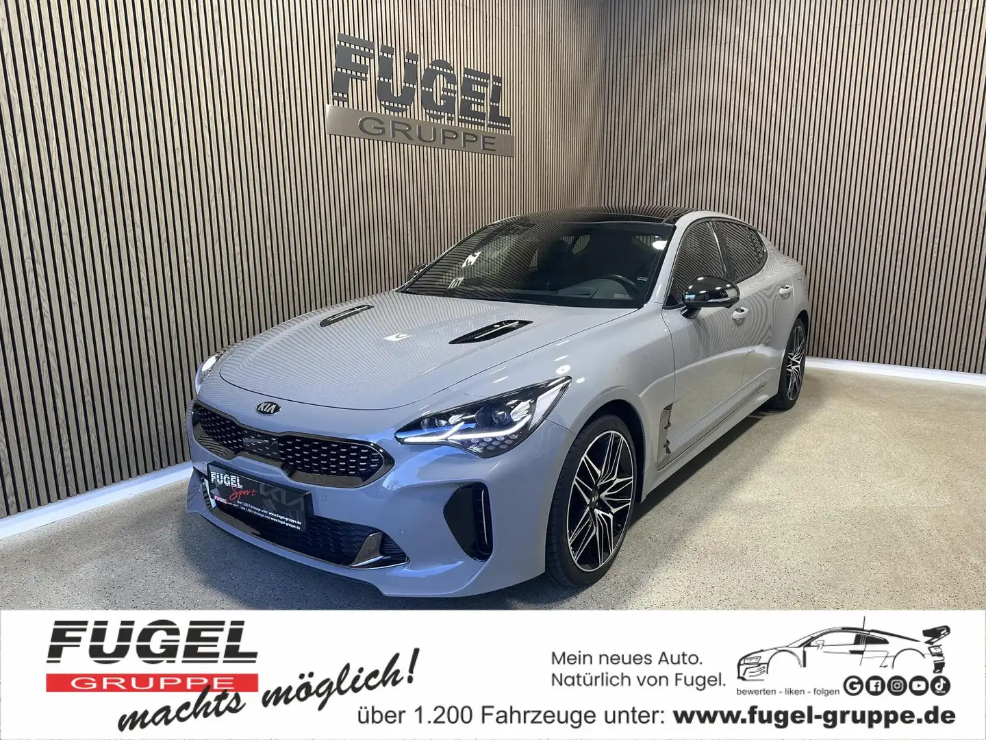 Kia Stinger 3.3 V6 T-GDI GT AWD Pano|Bastuck|360°|HuD Argent - 1
