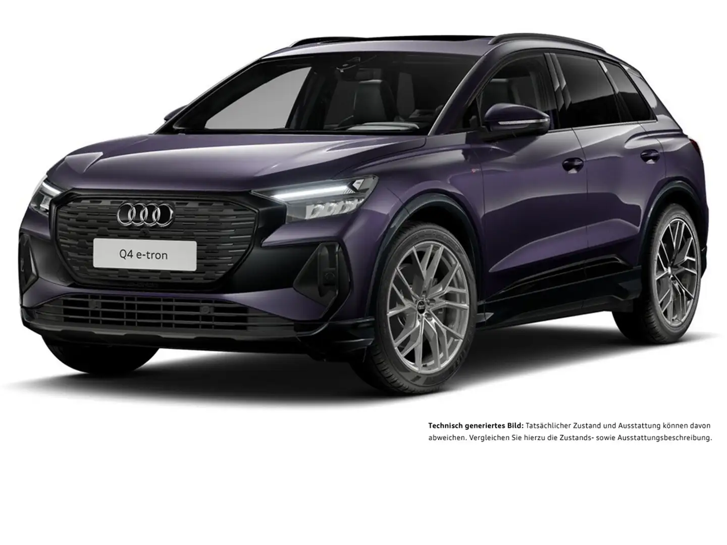 Audi Q4 e-tron 45 S LINE BLACKPAK PANO CAM ACC LM21 Violett - 2
