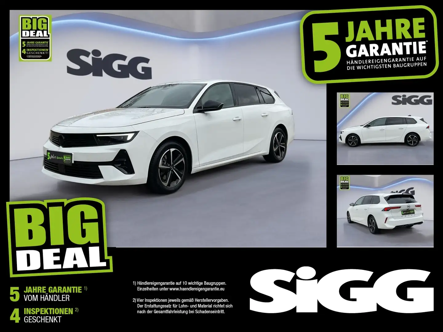 Opel Astra ST GS-LINE mit Automatik NAVpro 360°Kamera Weiß - 1