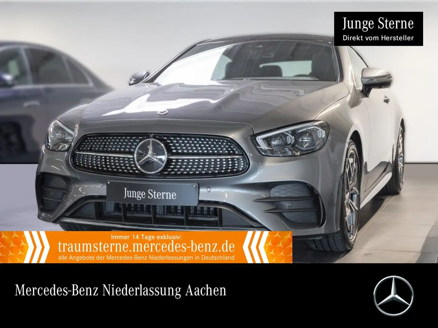 Mercedes-Benz E 200 Coupé AMG+PANO+360+MULTIBEAM+BURMESTER+19" Gris - 1