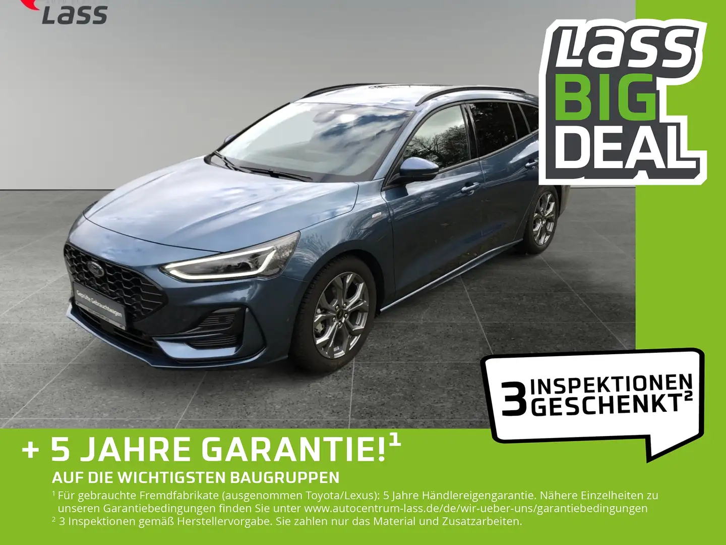 Ford Focus Turnier 1.0 ST-Line X +Allwetter+AHK+Navi Blauw - 1