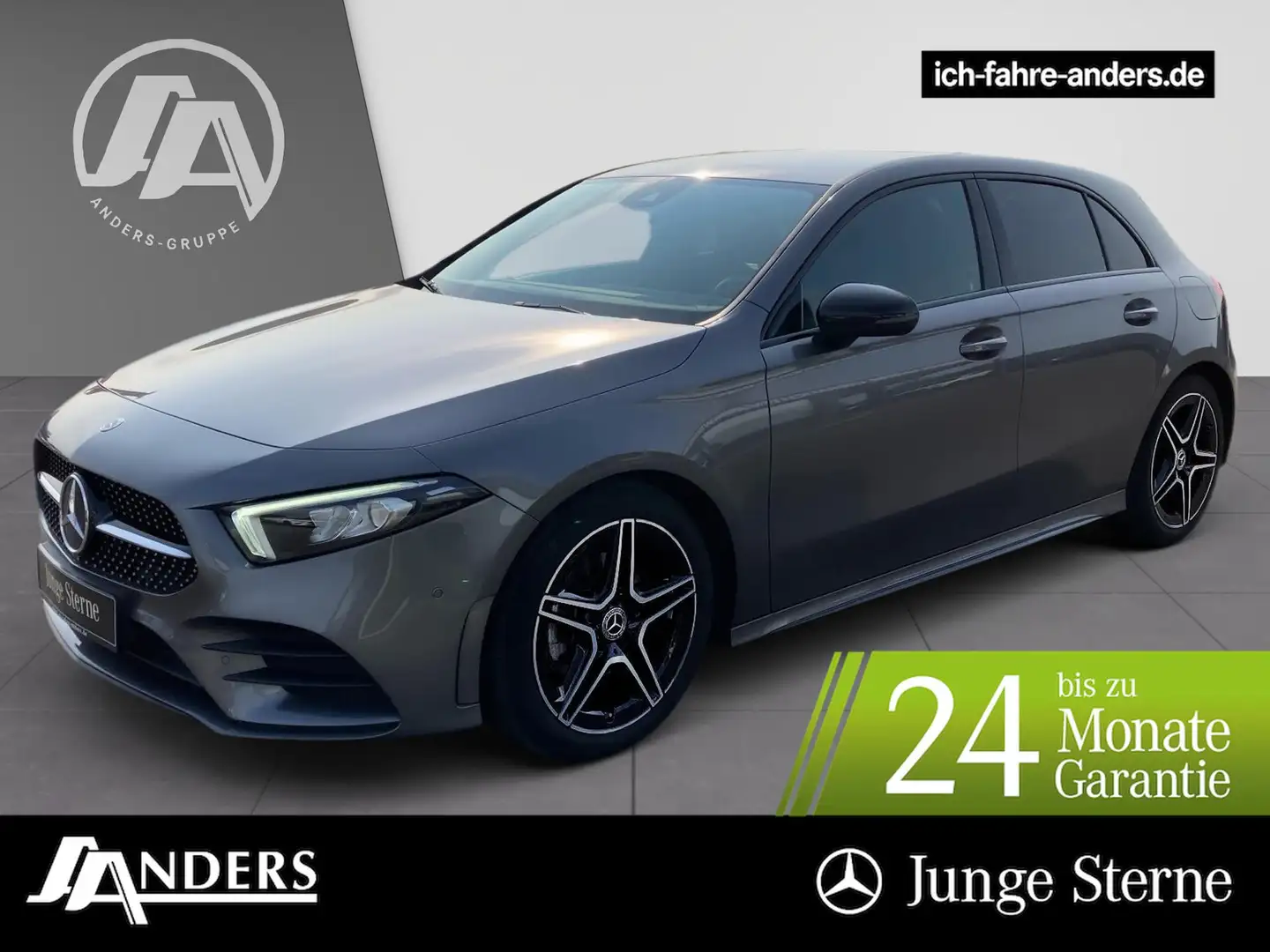 Mercedes-Benz A 200 AMG+MBUX+Night+SOUND+SHZ+LED+PDC+Kam+Apple Gris - 1