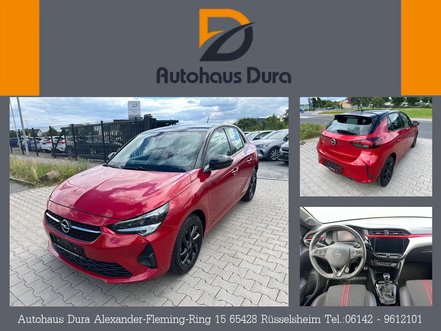 Opel Corsa 1.2 Turbo GS Line Aut. Navi+Led+Teilleder Rouge - 1