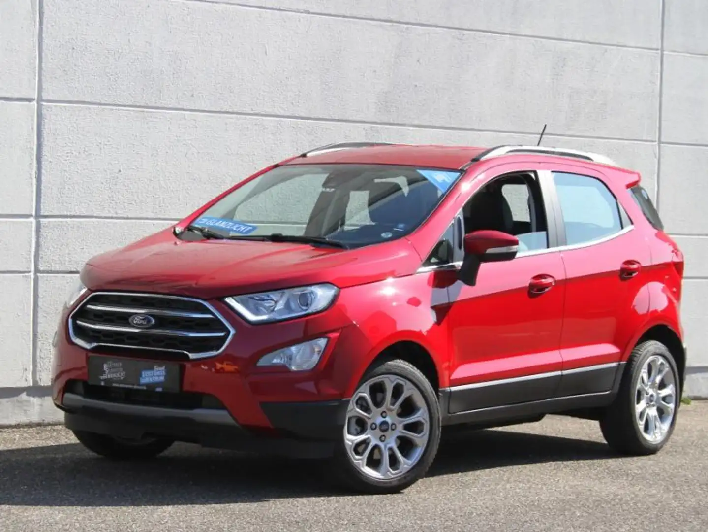 Ford EcoSport 1.0 EB Titanium Leder-Stoff Winter LED Rood - 1
