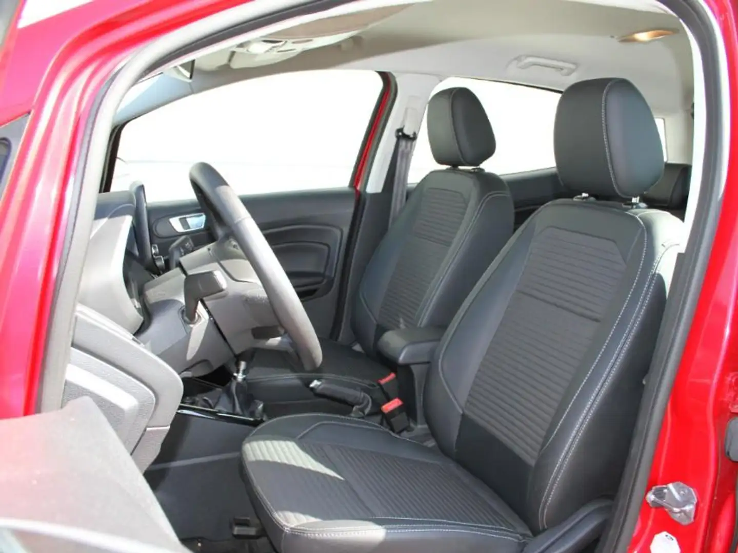 Ford EcoSport 1.0 EB Titanium Leder-Stoff Winter LED Rood - 2
