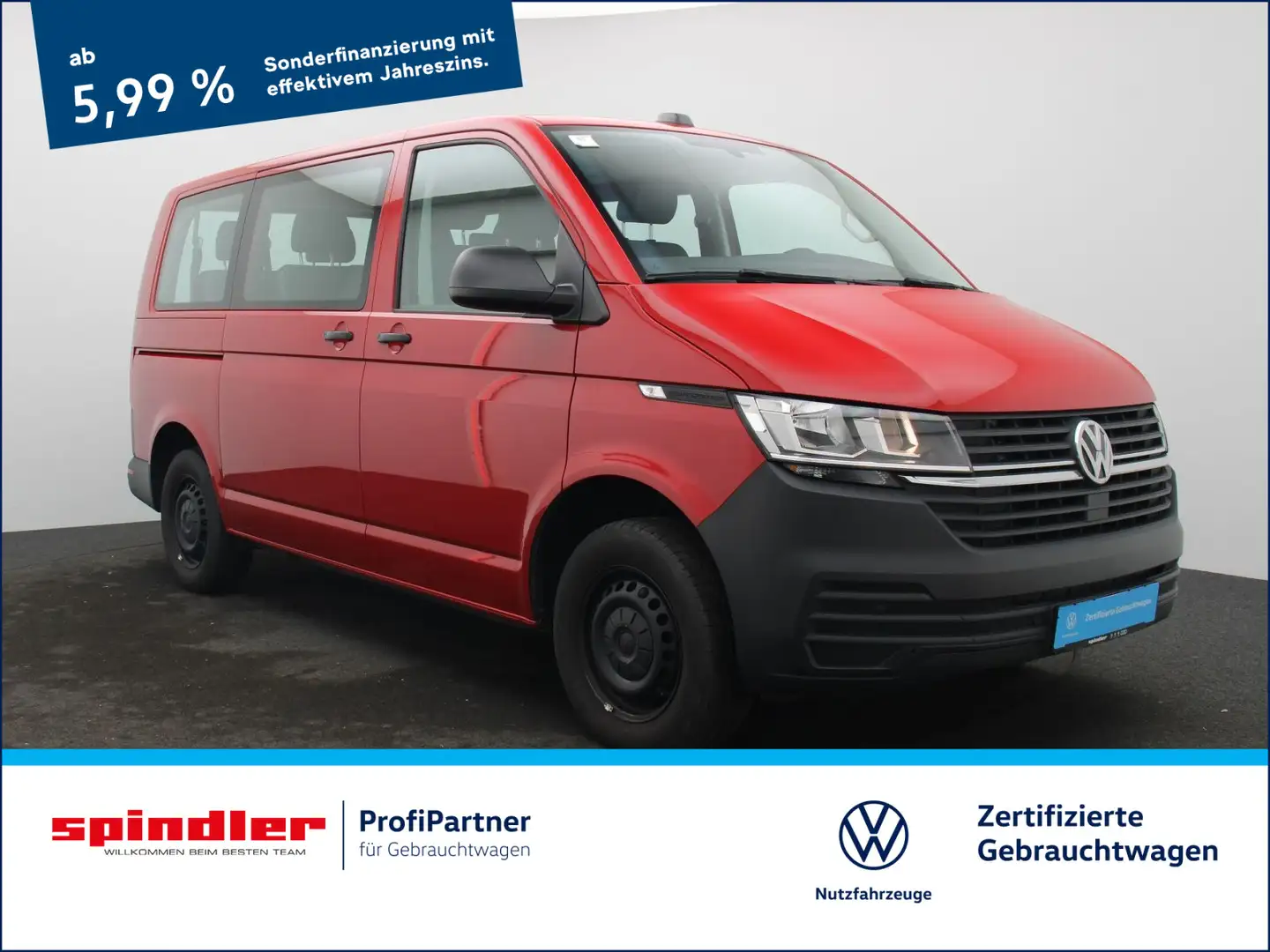 Volkswagen T6.1 Kombi 2.0 TDI / 9-Sitzer, AppConnect, PDC Rouge - 1