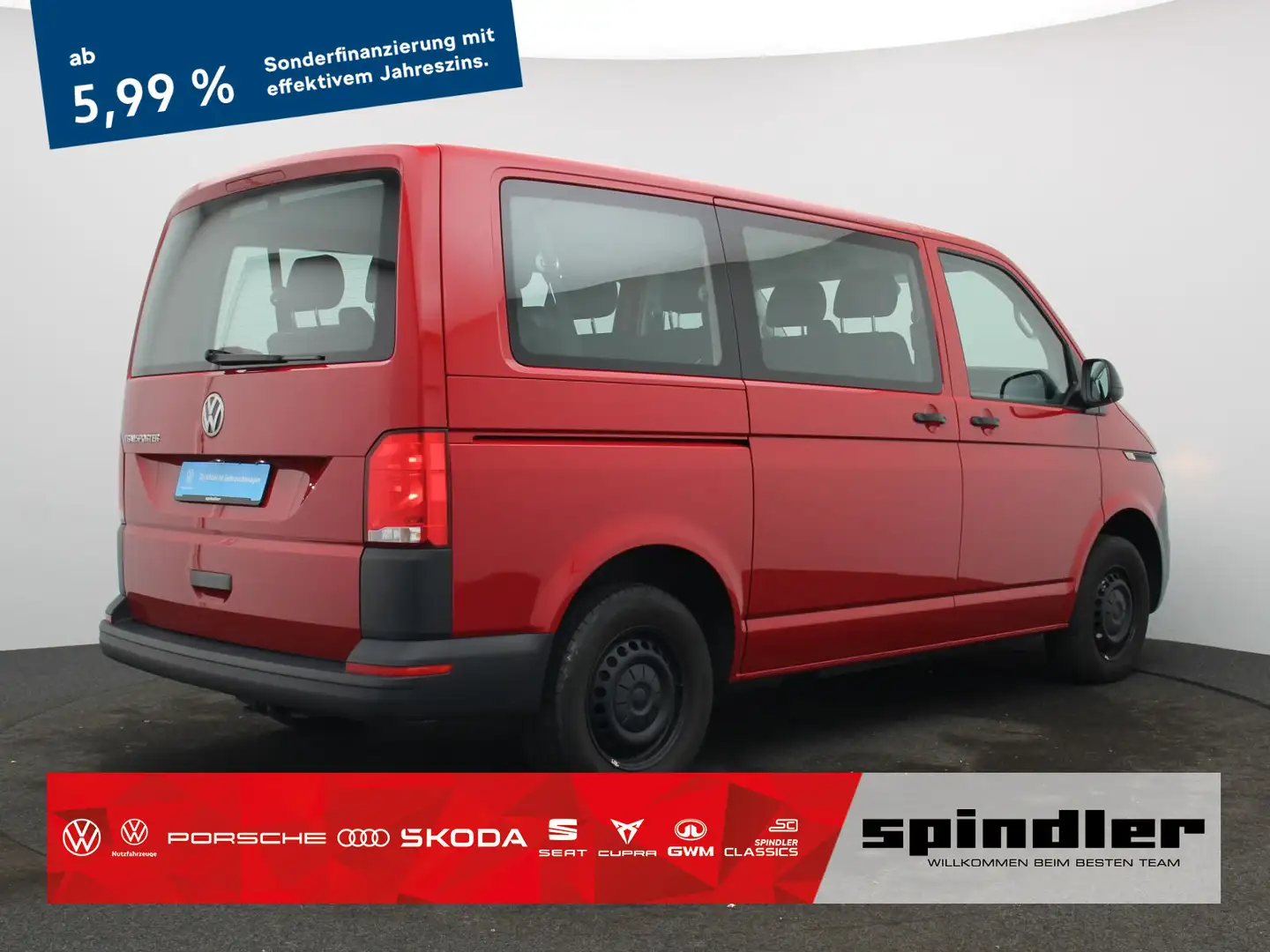 Volkswagen T6.1 Kombi 2.0 TDI / 9-Sitzer, AppConnect, PDC Rot - 1