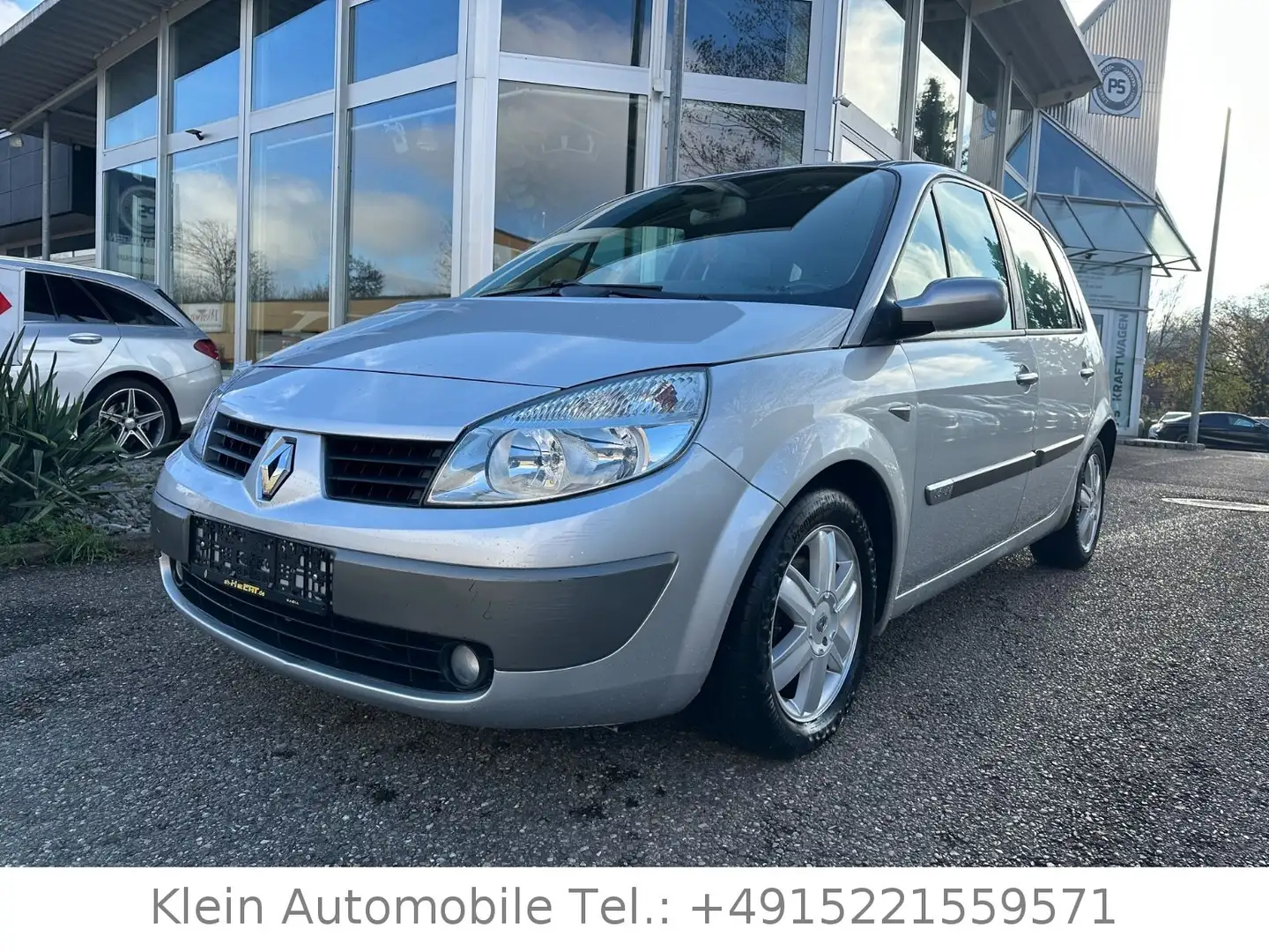 Renault Scenic II Dynamique 1.6 TÜV NEU Automatik Silber - 1