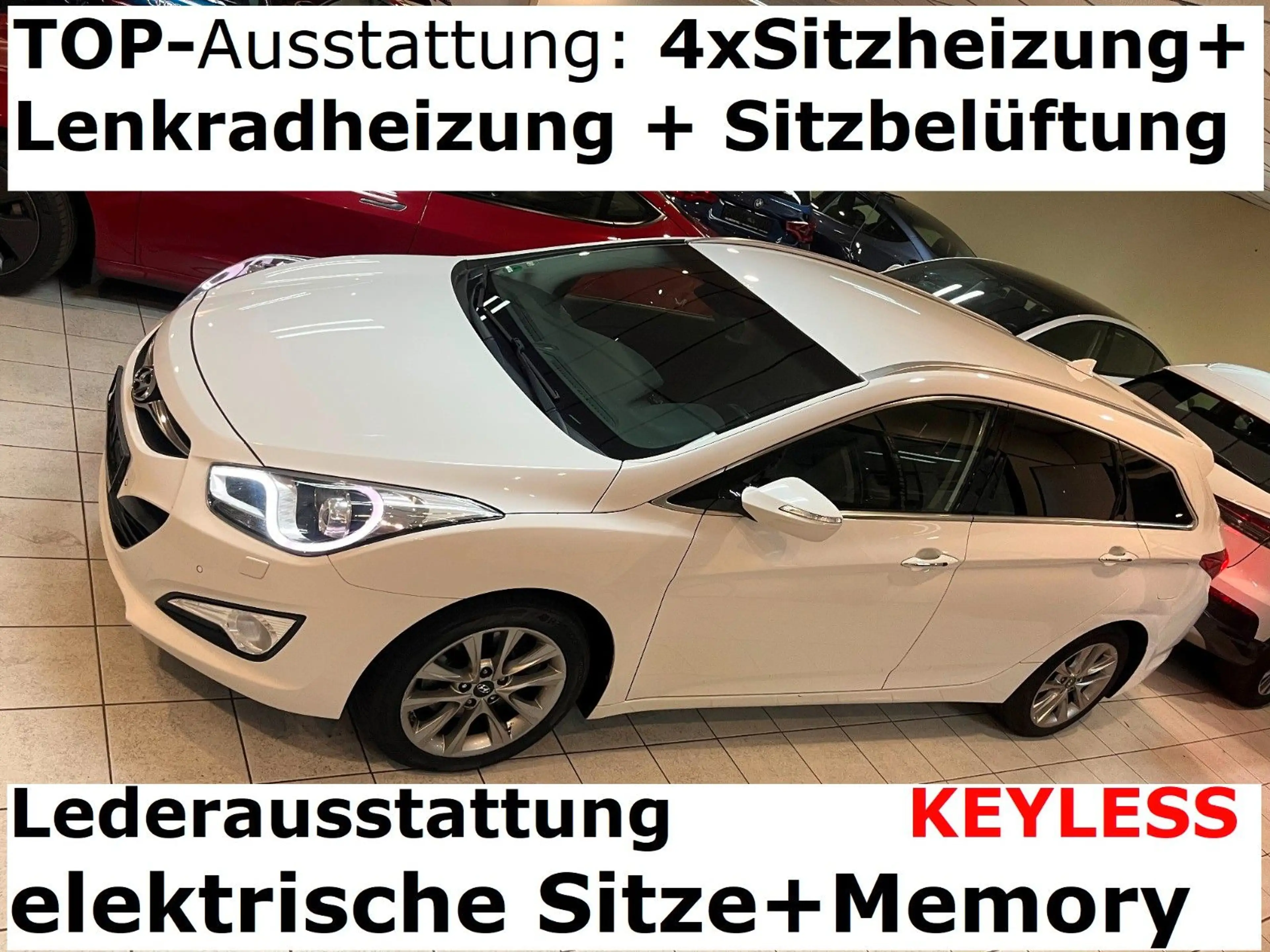 Hyundai i40 VOLL-Leder+belüfte Sitze+4xSHZ+Lenkradheiz.+