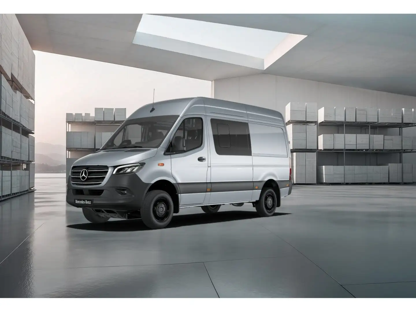 Mercedes-Benz Sprinter 319 CDI Kasten SELECT Hochdach Aut. 3665 Silber - 1