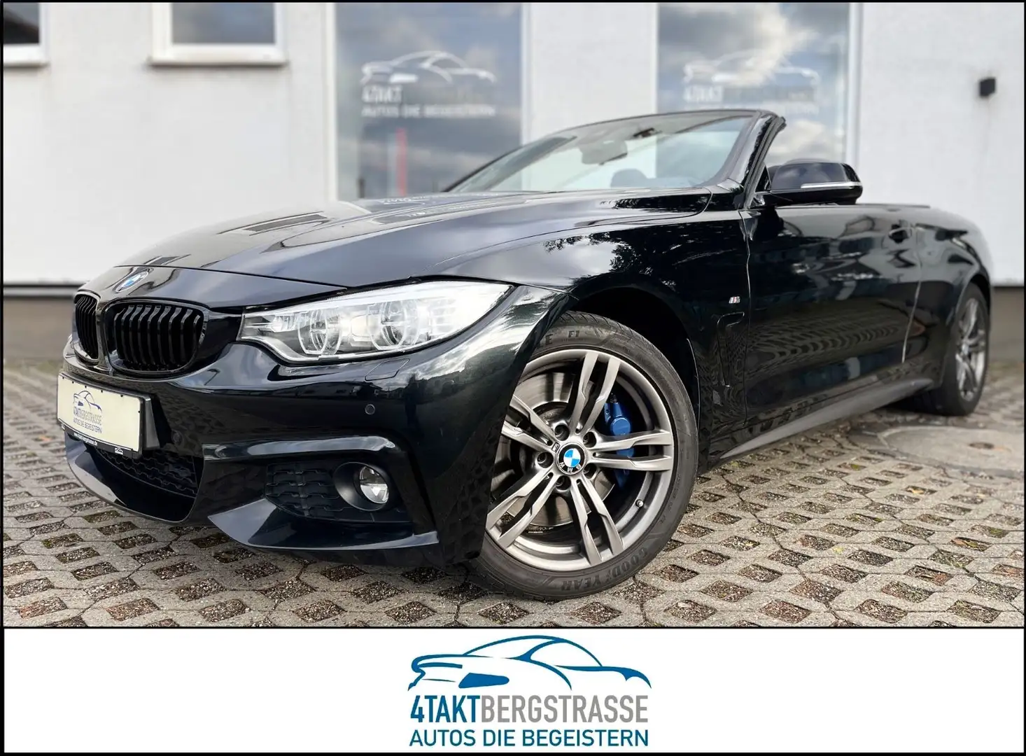 BMW 440 i xDrive Cabrio M-Paket NaviProf LED h/k HUD Schwarz - 1