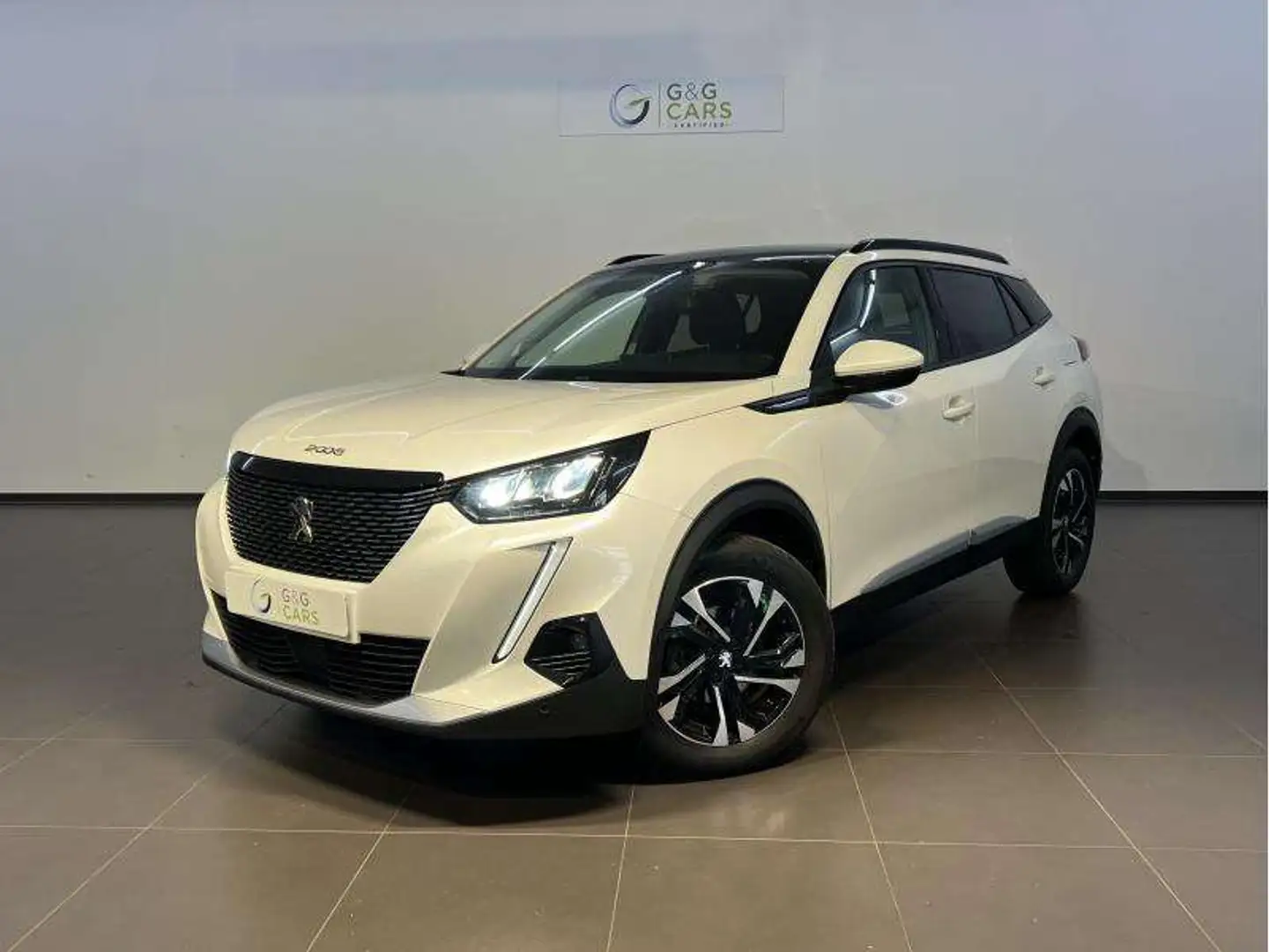 Peugeot 2008 Allure-pas de GPS-camera-toit ouvrant Blanc - 1